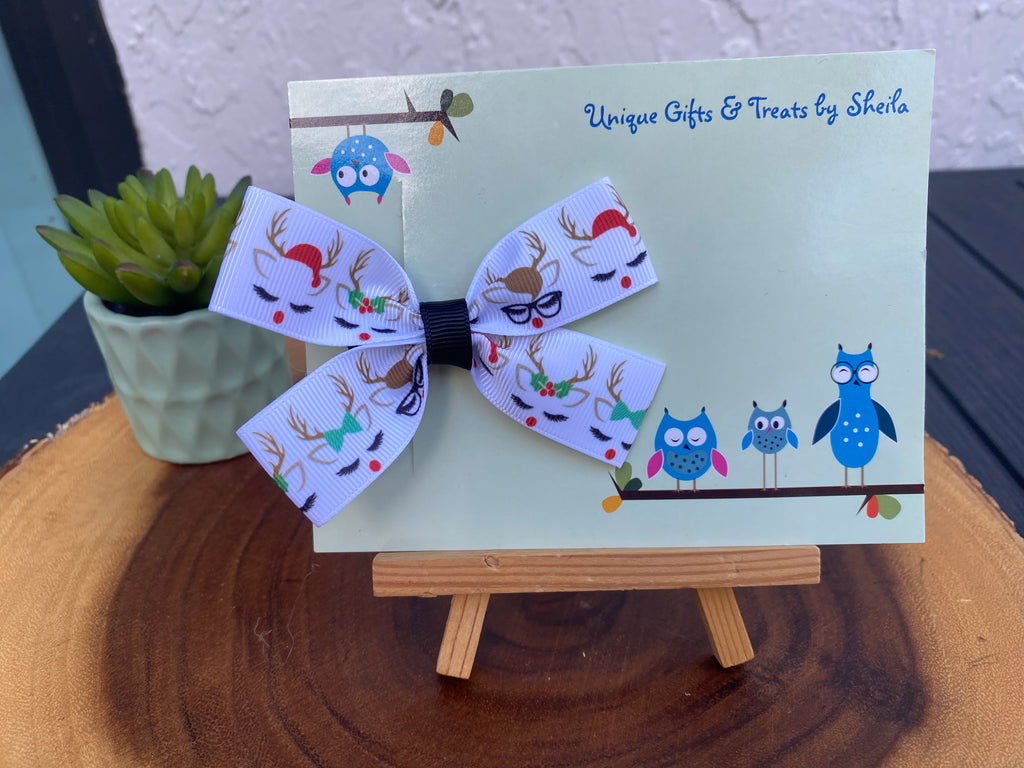 Reindeer; Christmas Hairbow