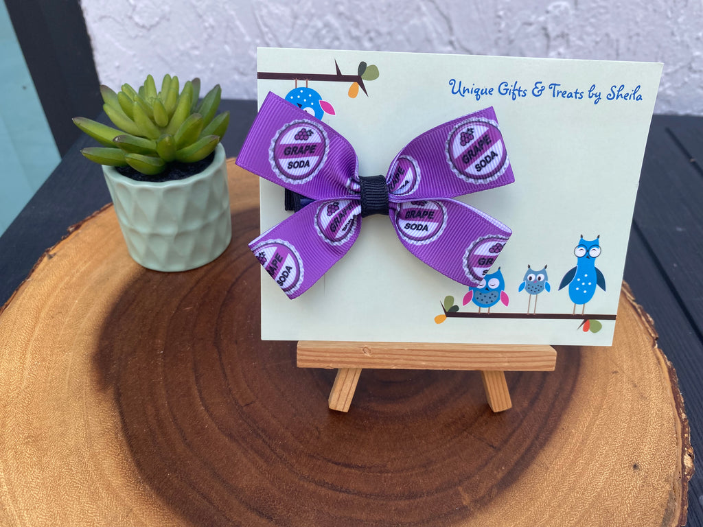 Disney Up; Grape Soda Bottle Cap Hairbow