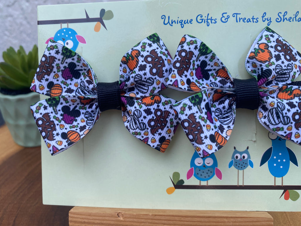 Disney Halloween Snacks Hairbows