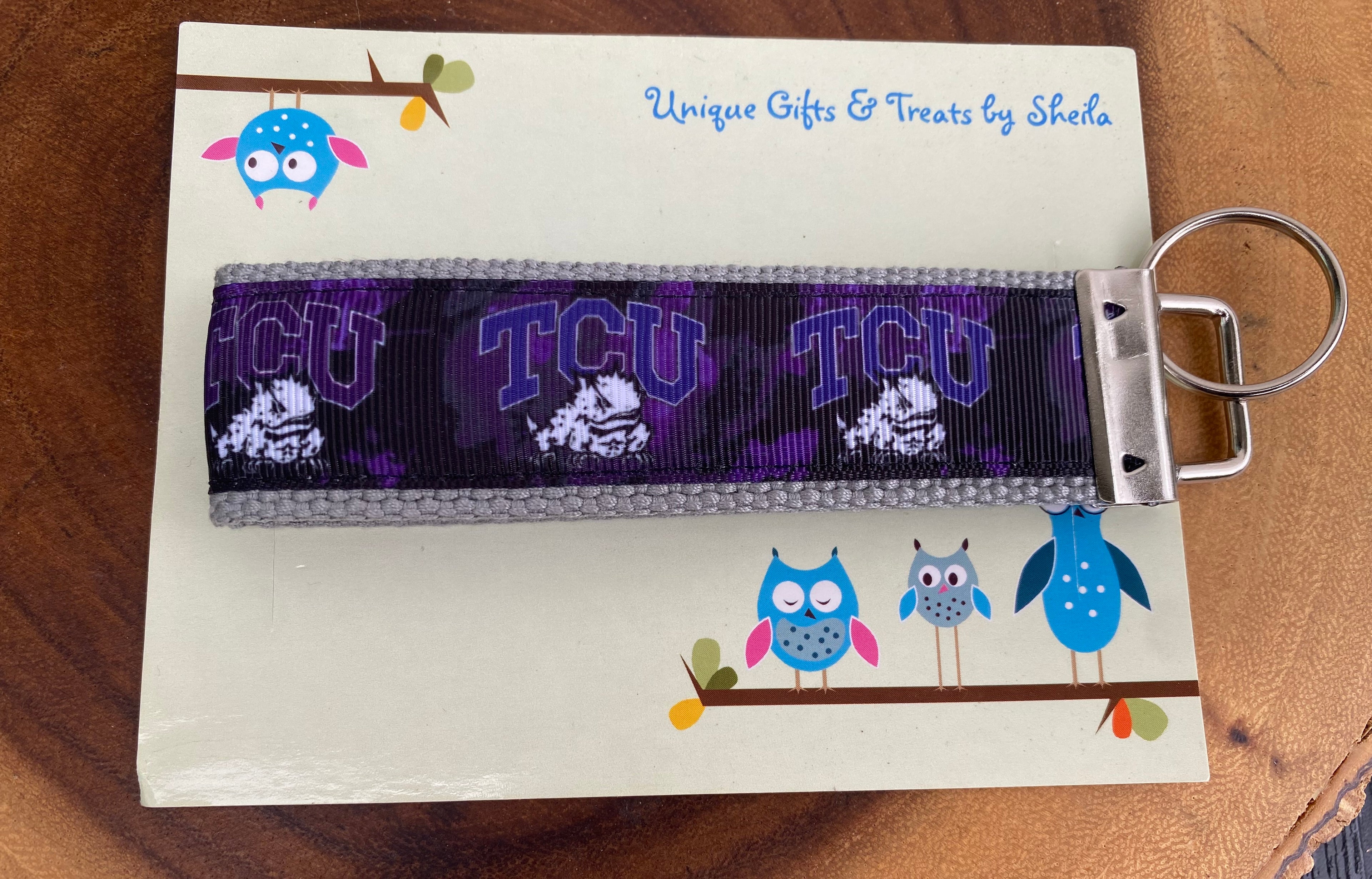 Texas College Keychain; Keyfob