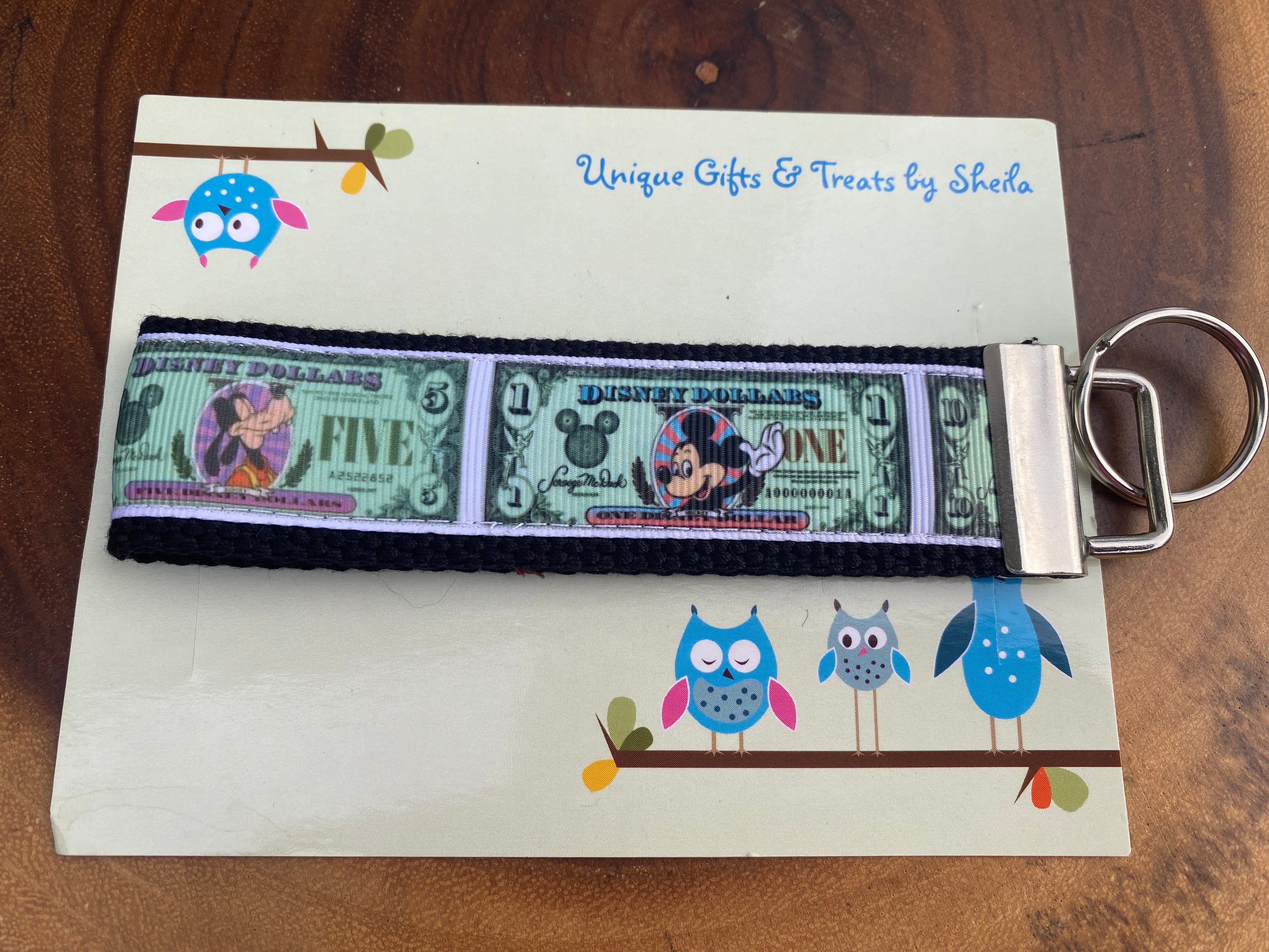 Disney Dollars; Disney Currency Keychain; Keyfob