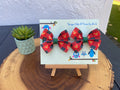 Disney Plaid Christmas Hairbows