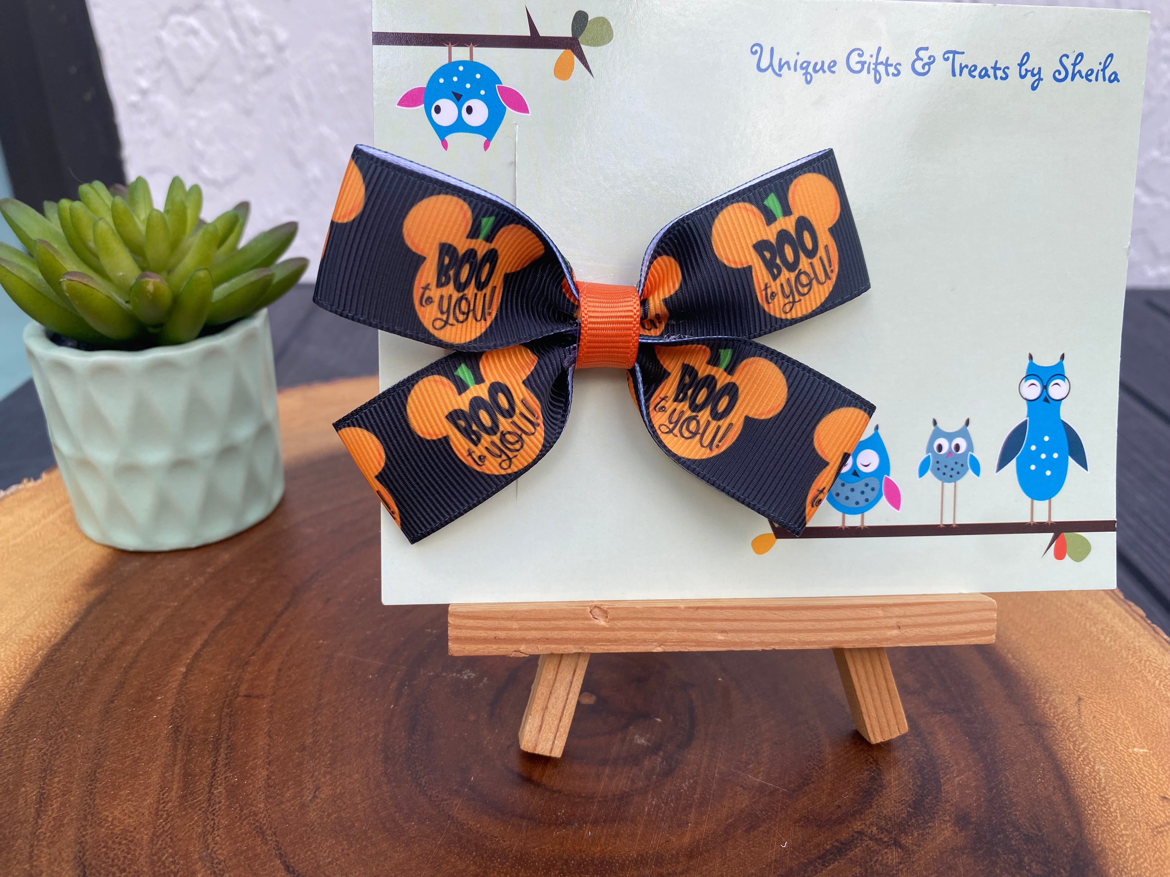 Disney Halloween; Boo To You Hairbow