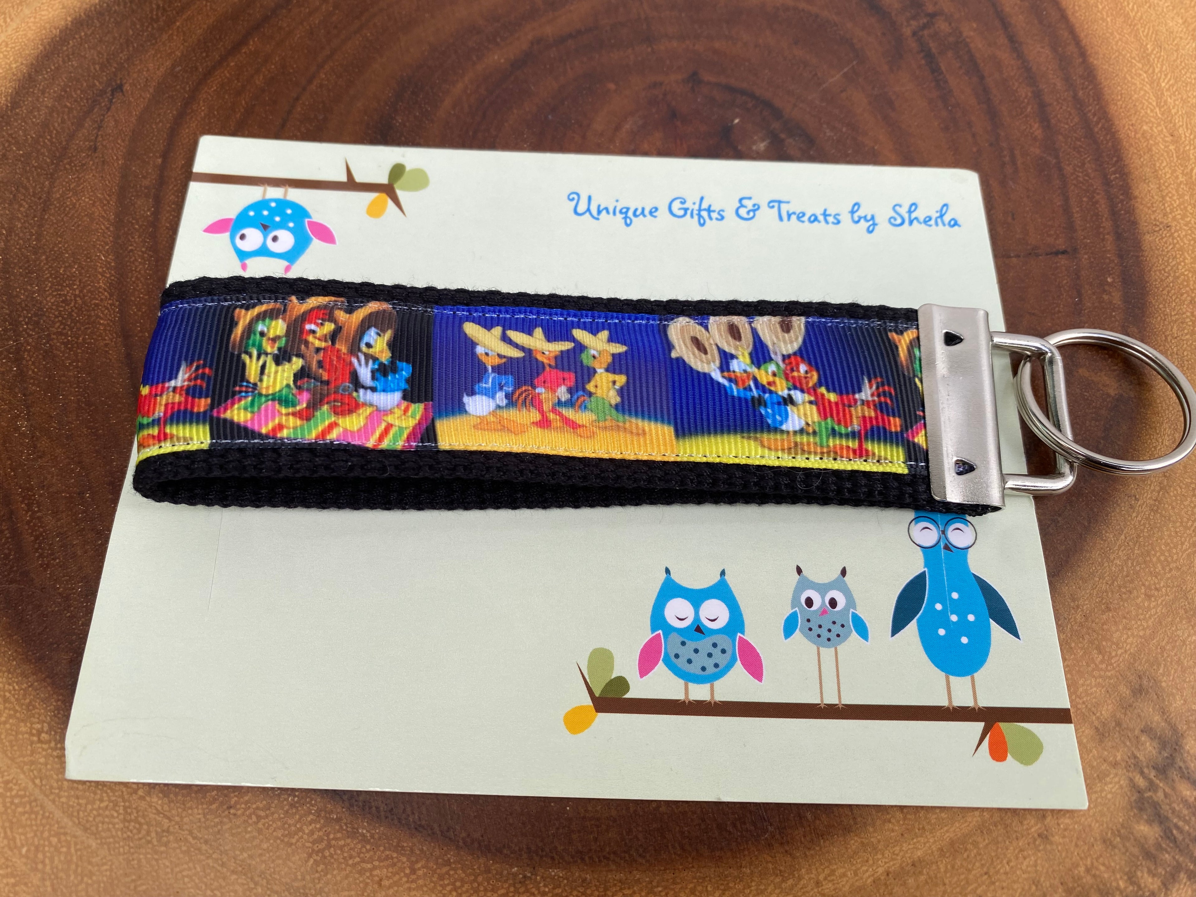 Three Caballeros Keychain;Keyfob