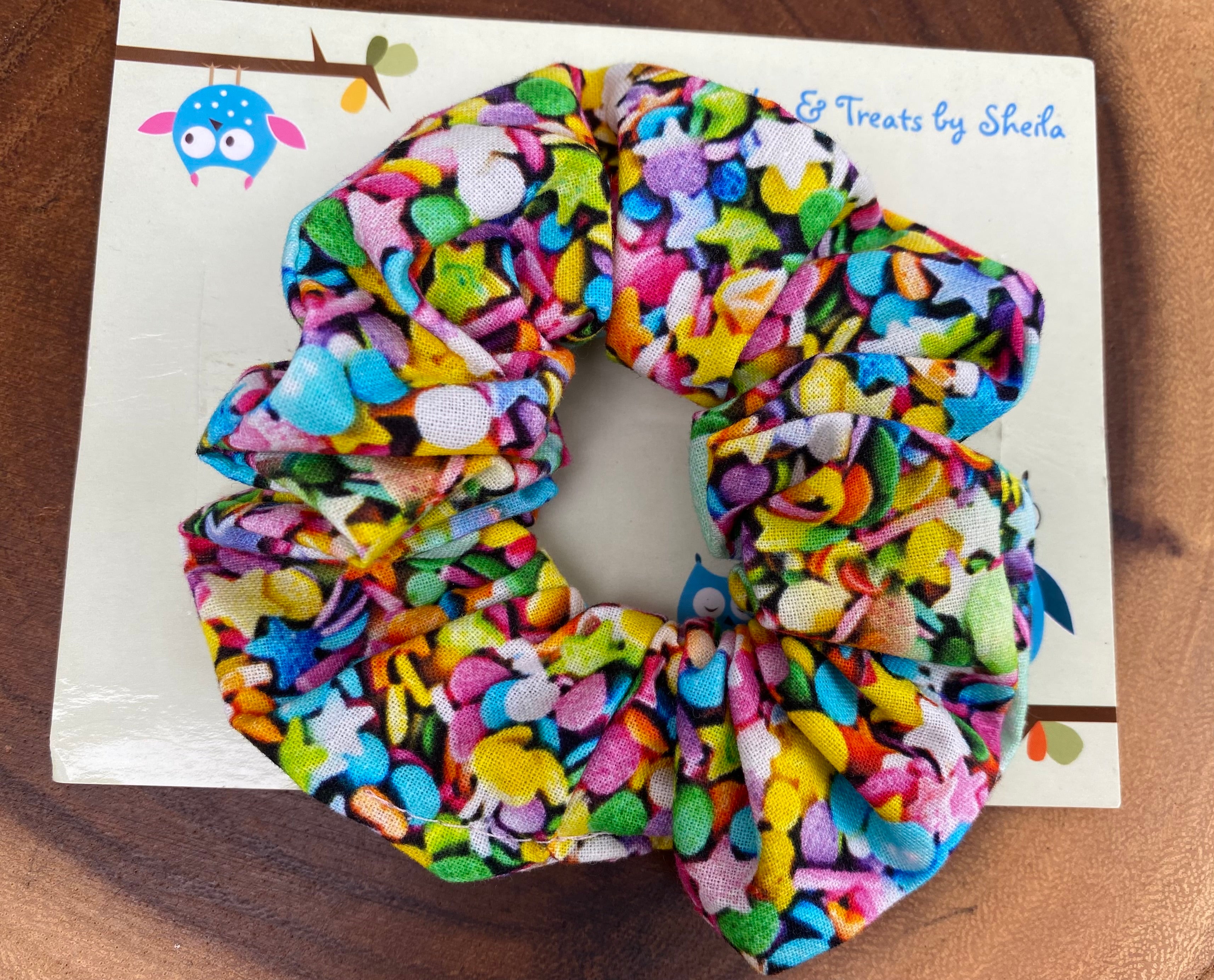 Sprinkles; Confetti Scrunchie
