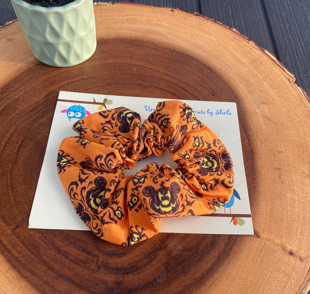 Halloween Haunted Mansion scrunchie