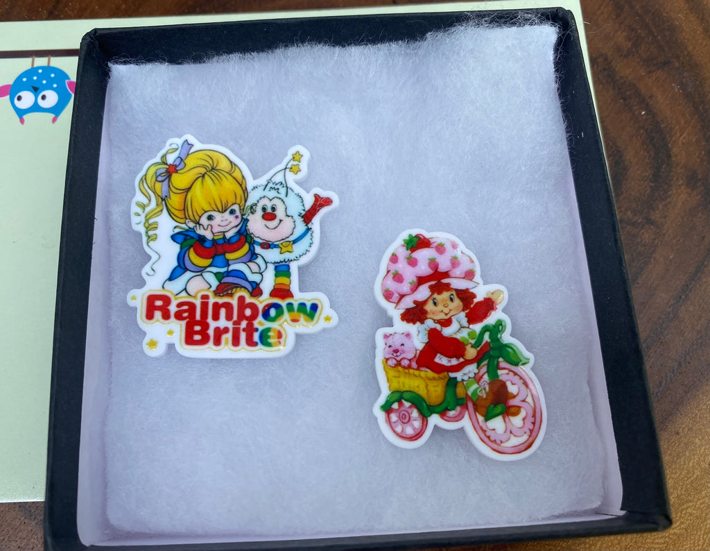 Rainbow Doll and Strawberry Doll Magnets