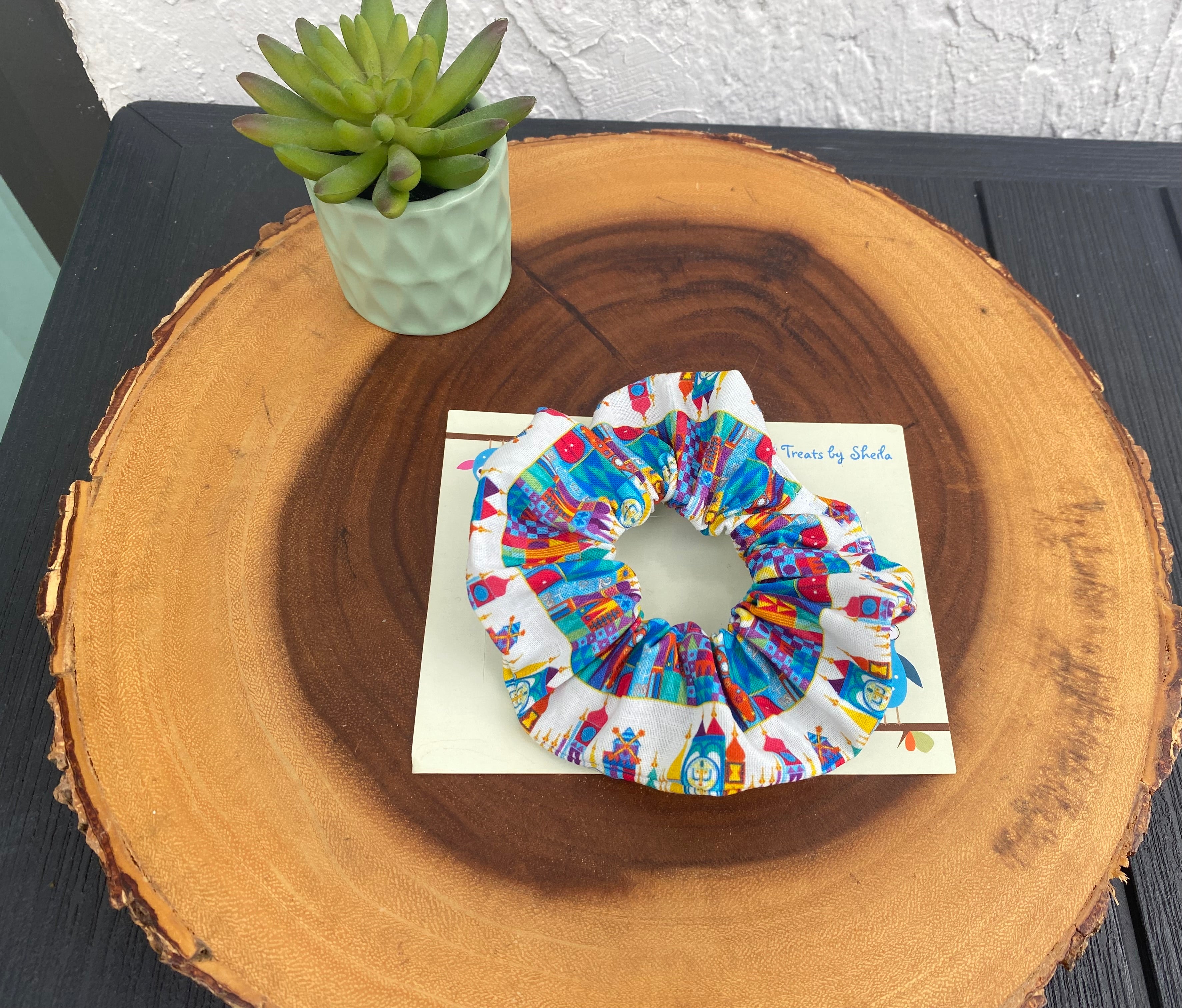 Small World Scrunchie