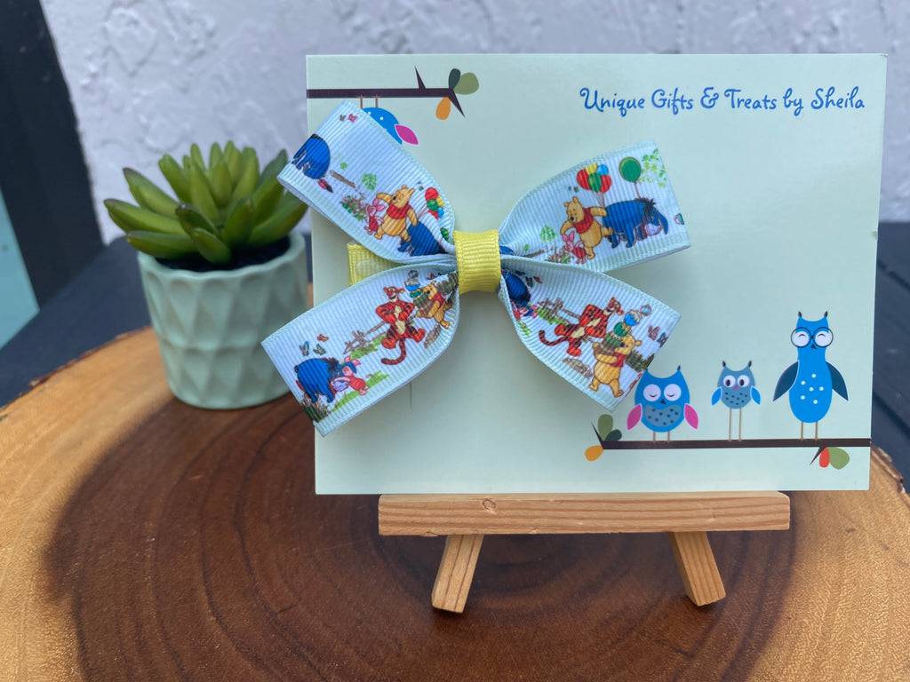 Winnie the Pooh and Gang Hairbow