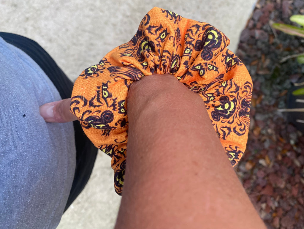 Halloween Haunted Mansion scrunchie