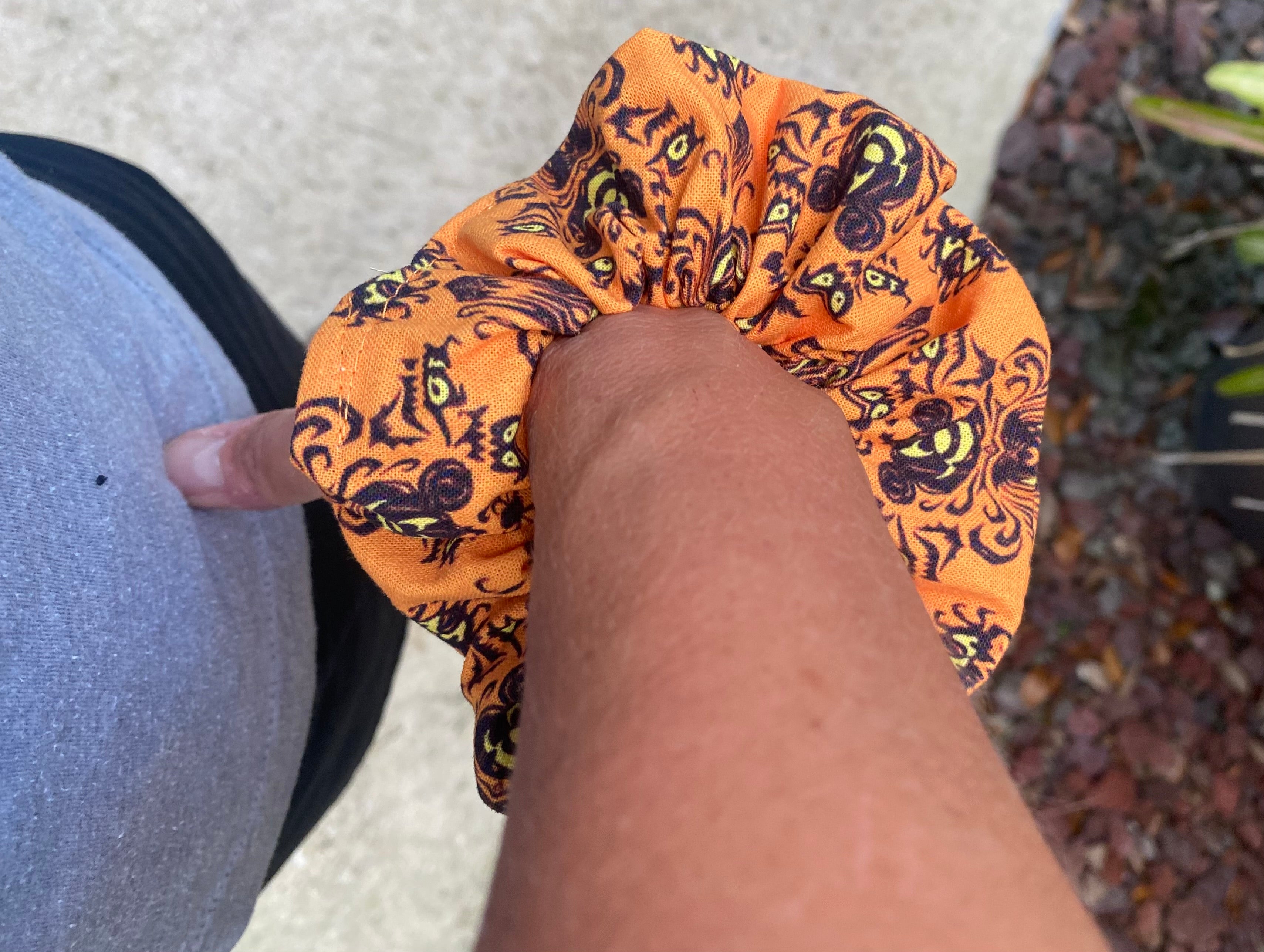 Halloween Haunted Mansion scrunchie
