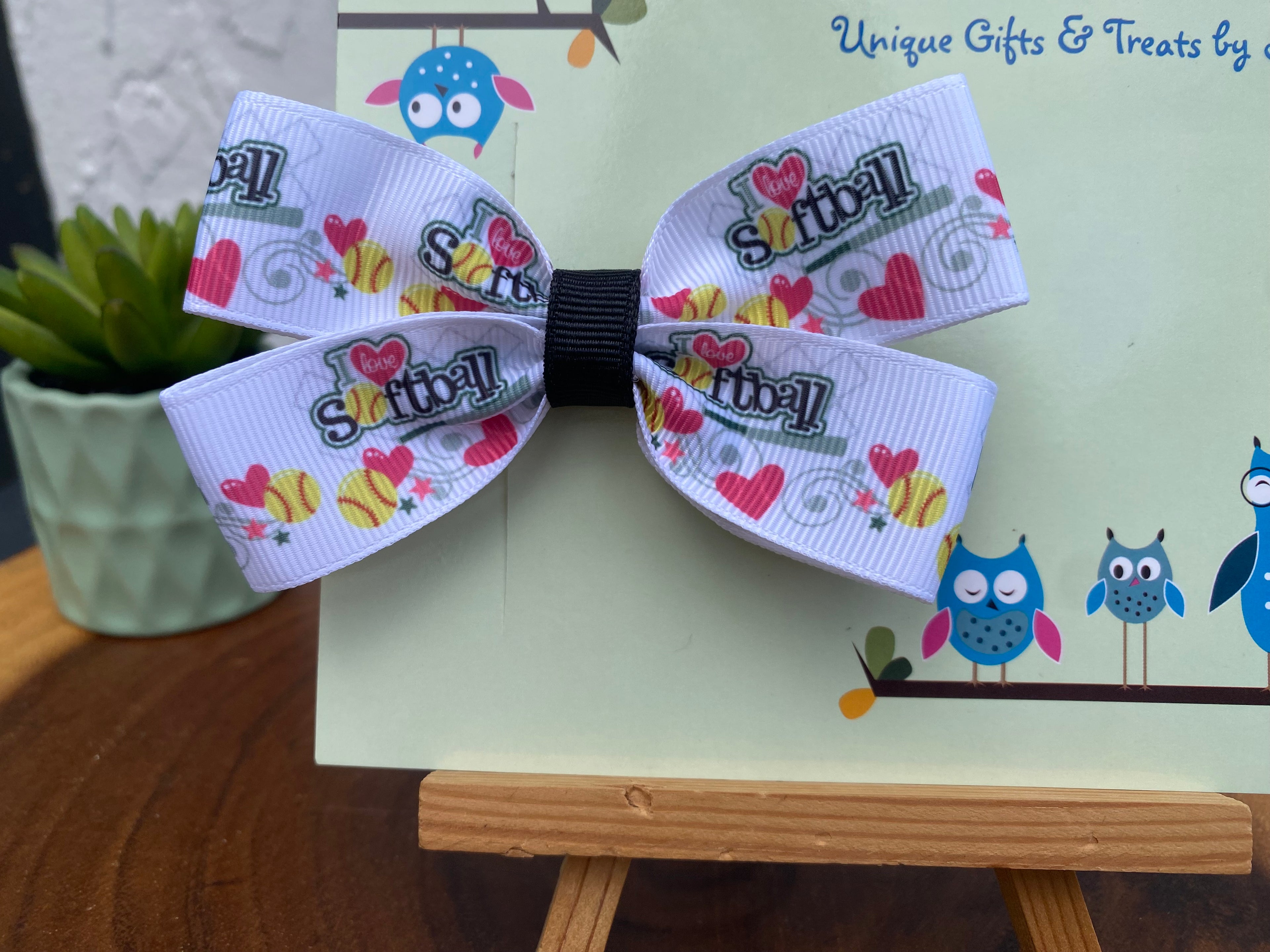 Softball Hairbow