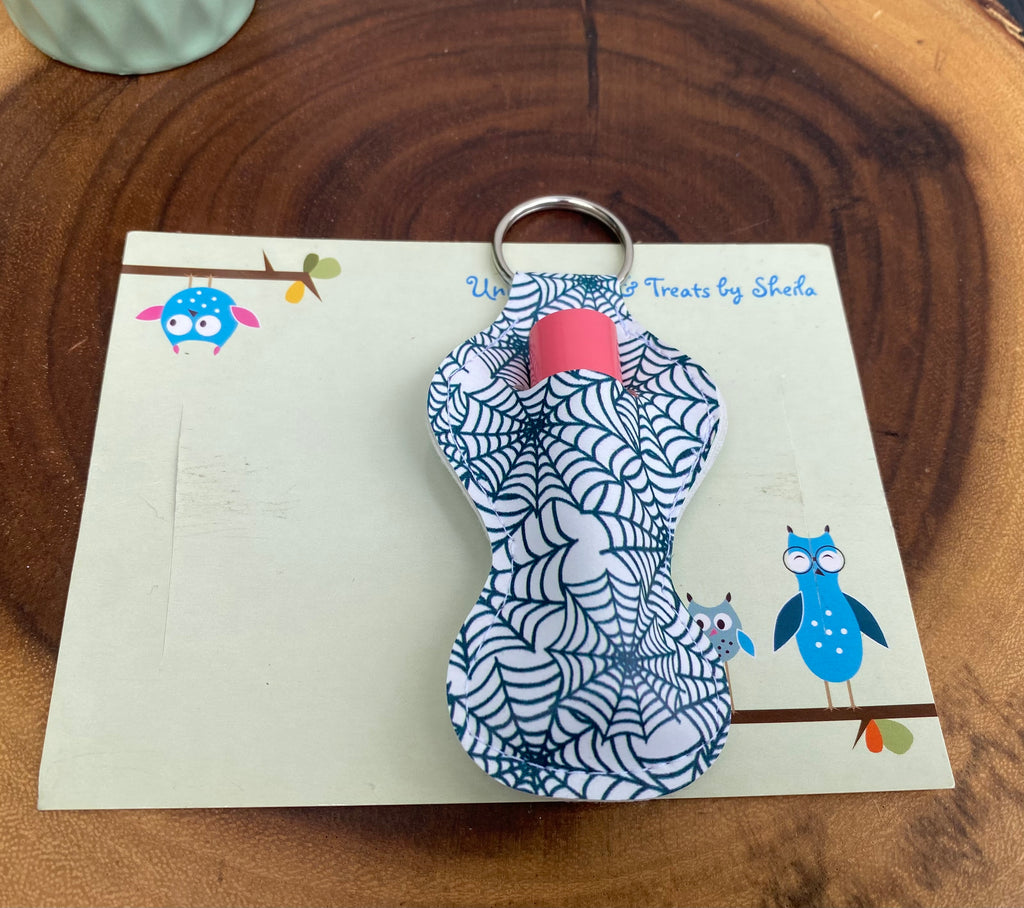 Green Spiderweb Lip Balm Holder