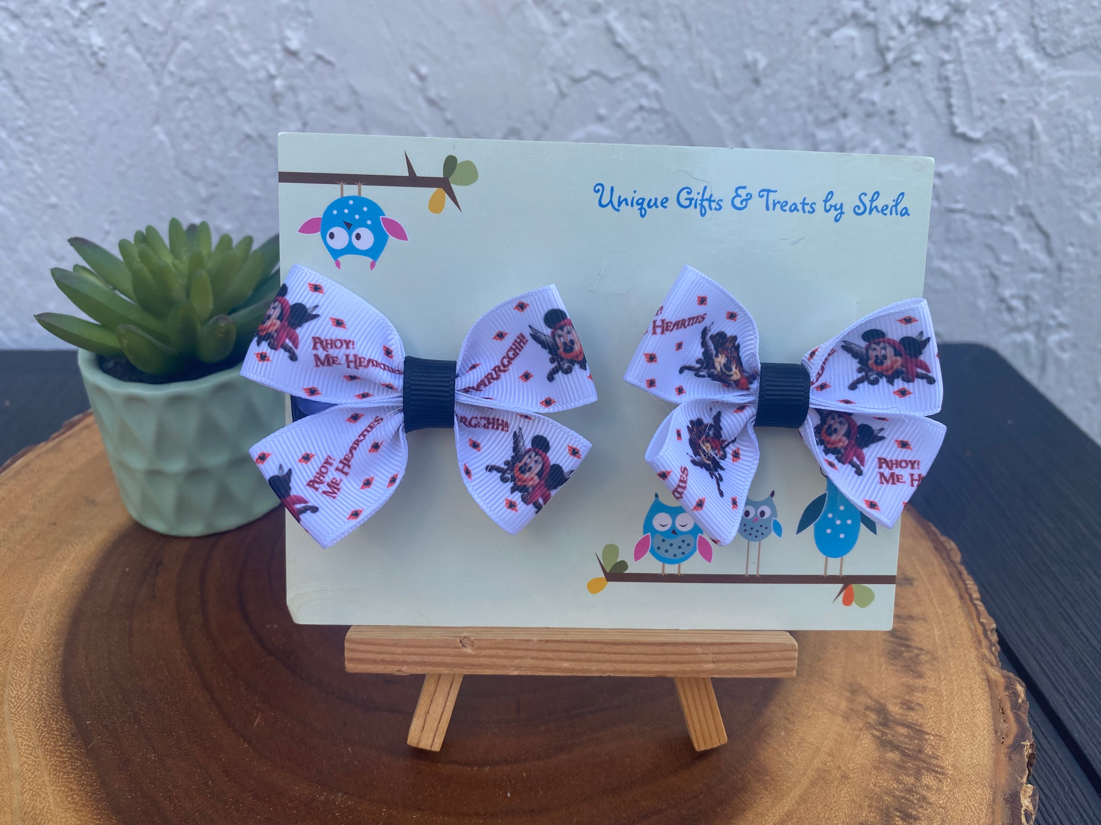 Disney Pirate Mickey Hairbows
