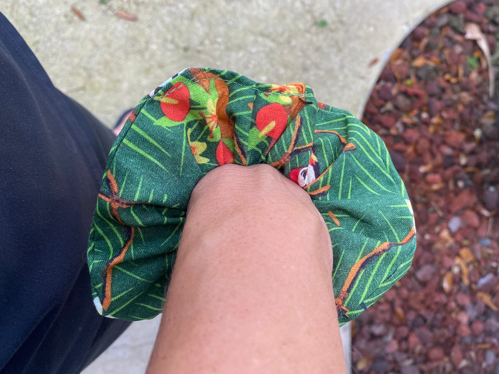 Parrot;Tiki Room Scrunchie