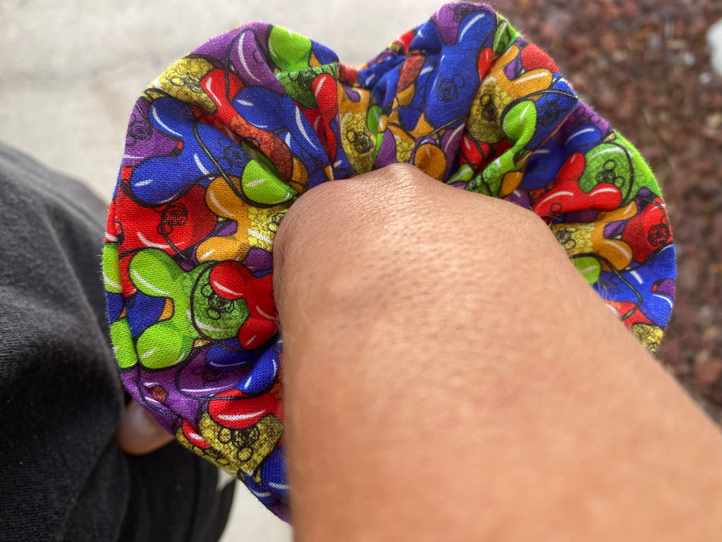 Mickey Popcorn Bucket Scrunchie