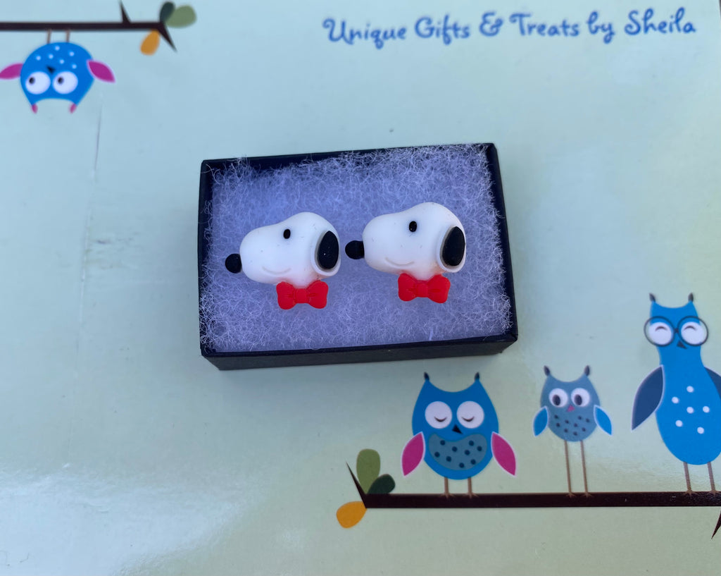 Snoopy; Beagle Earrings