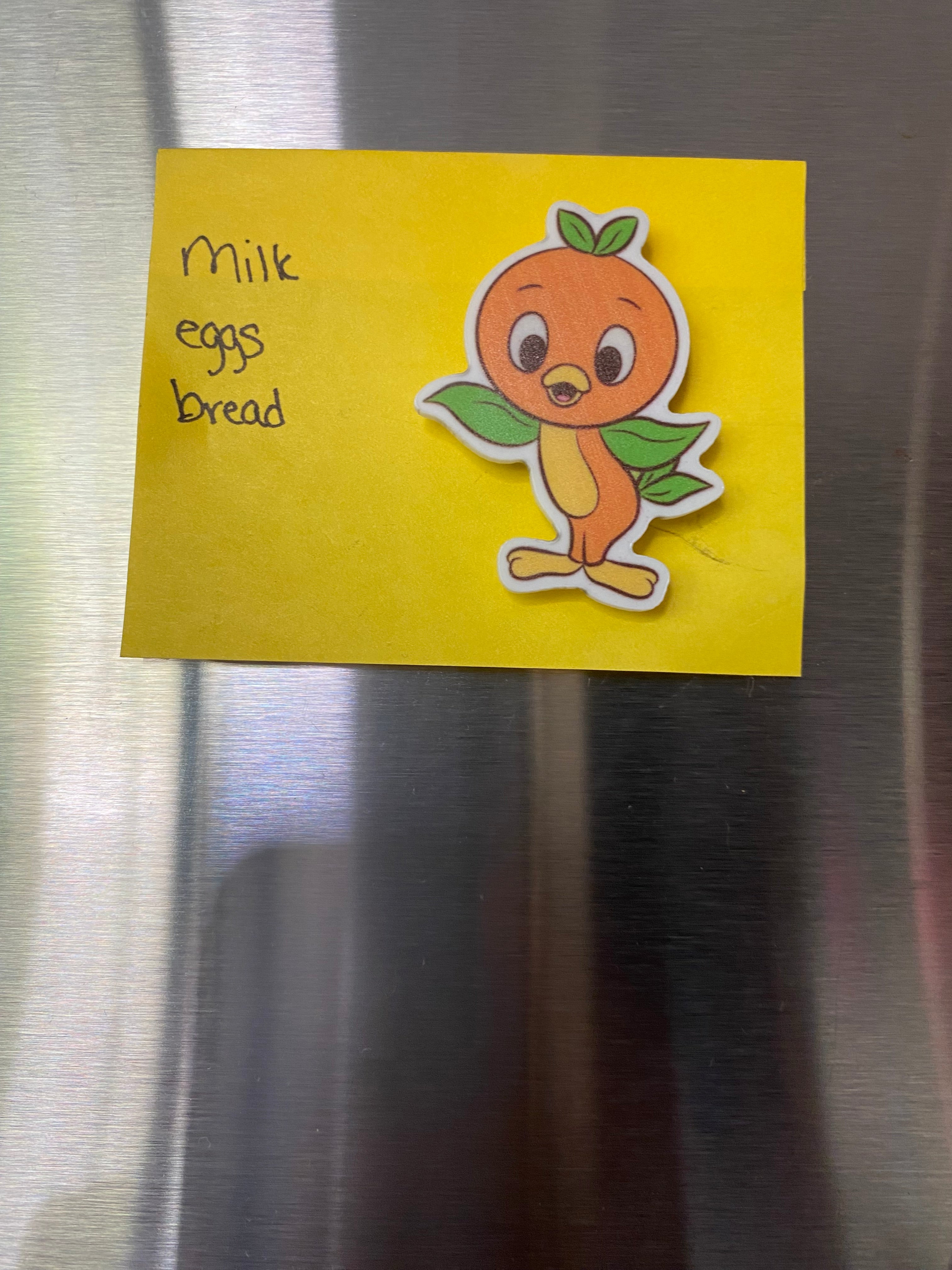 Orange Bird Magnets