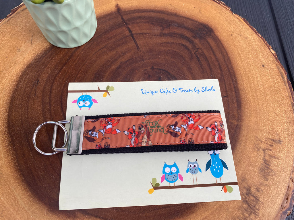 Fox and The Hound Keychain; Keyfob