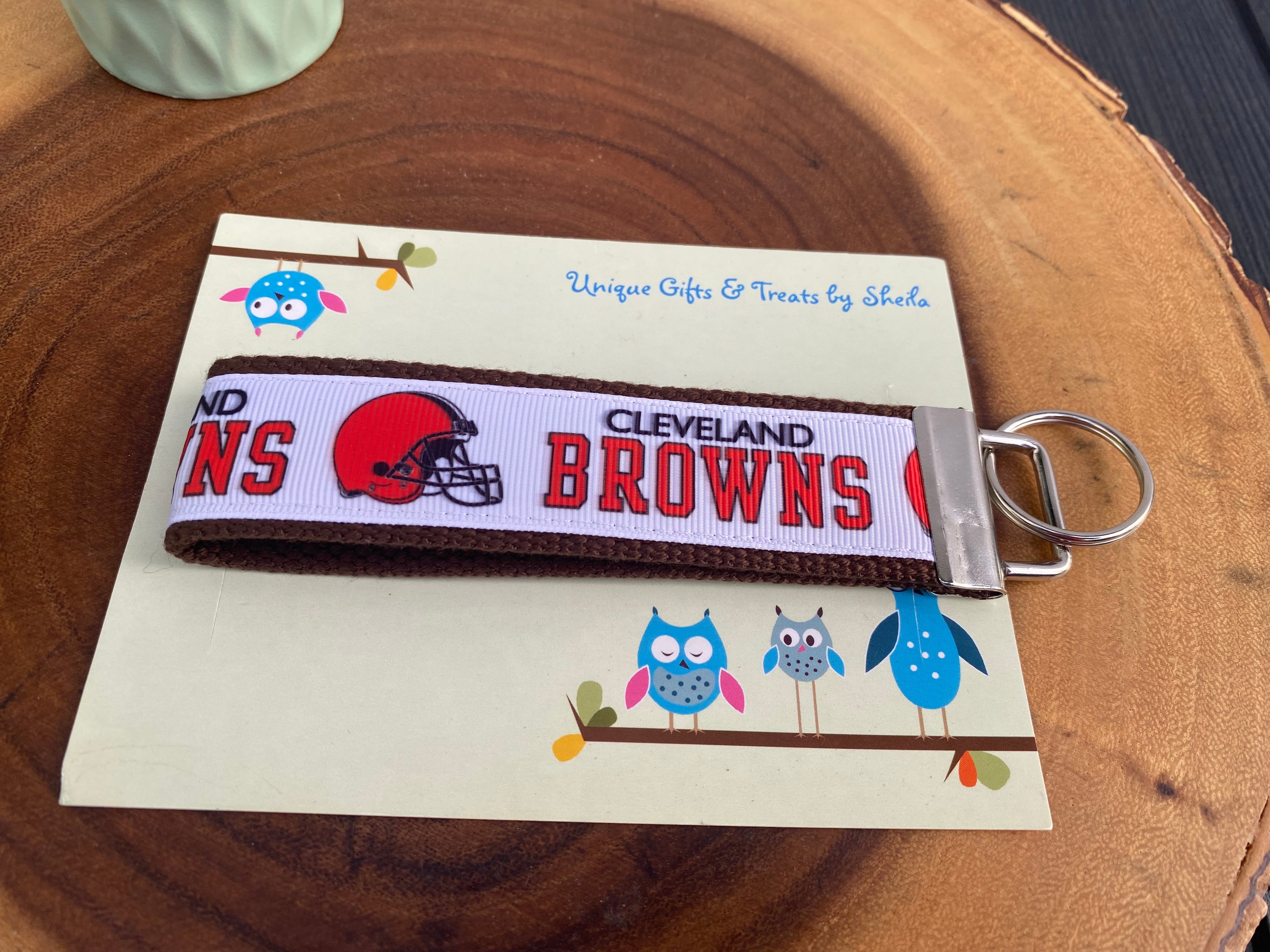 Football Keychain; Keyfob