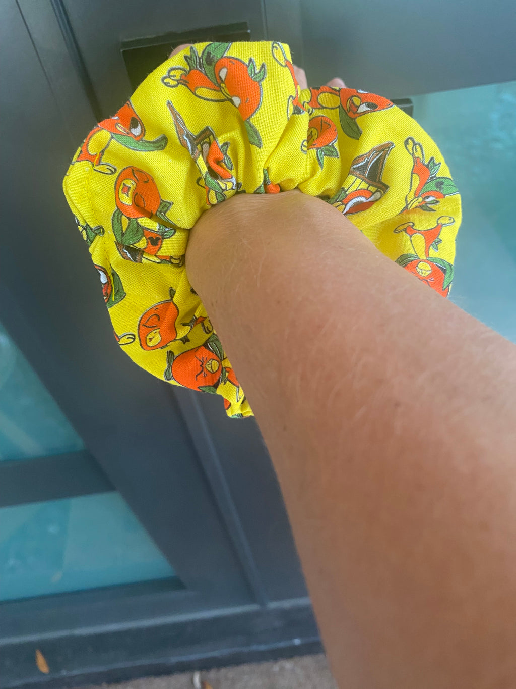 Orange Bird Scrunchie