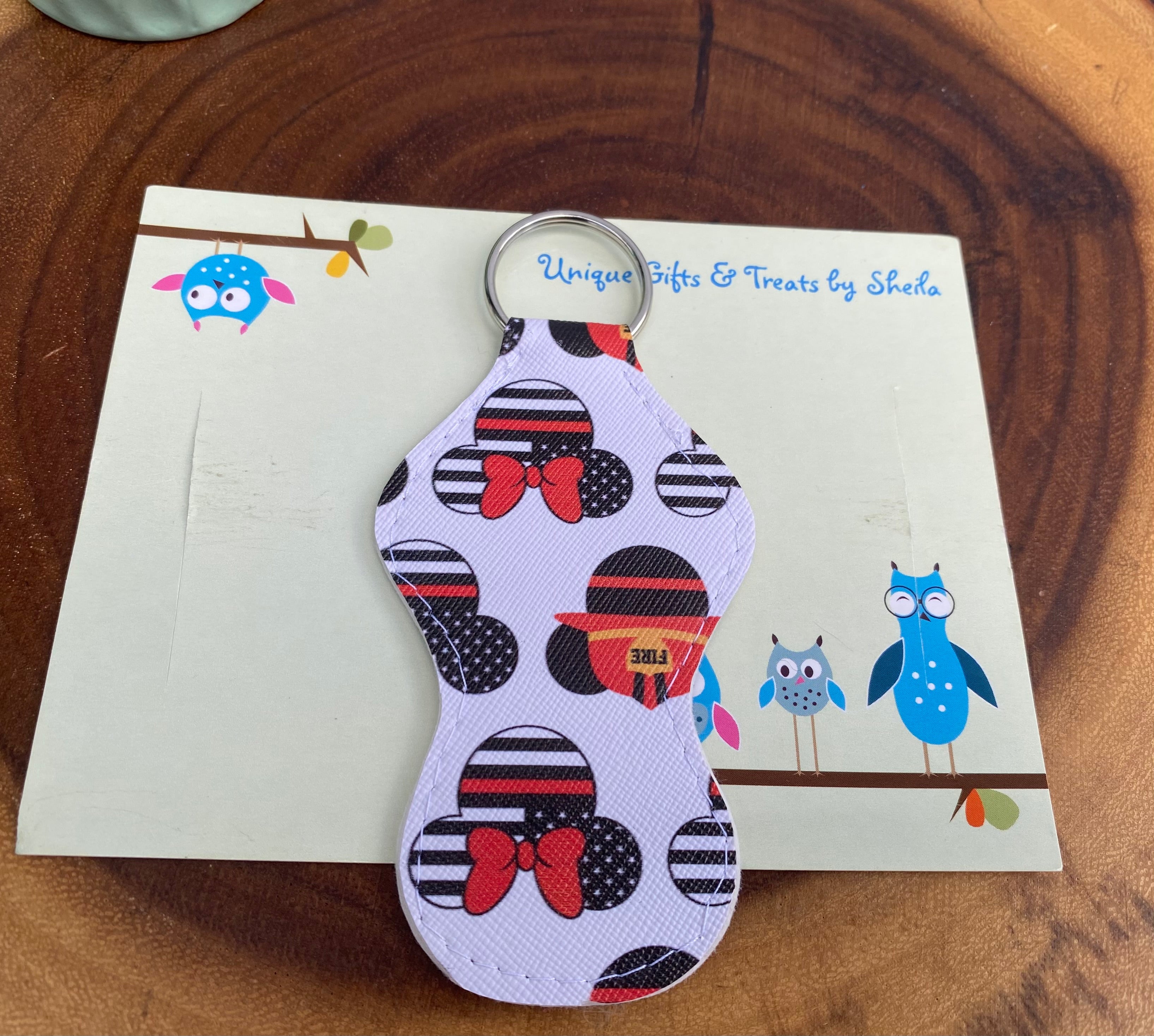 Firefighter Mickey Lip Balm Holder