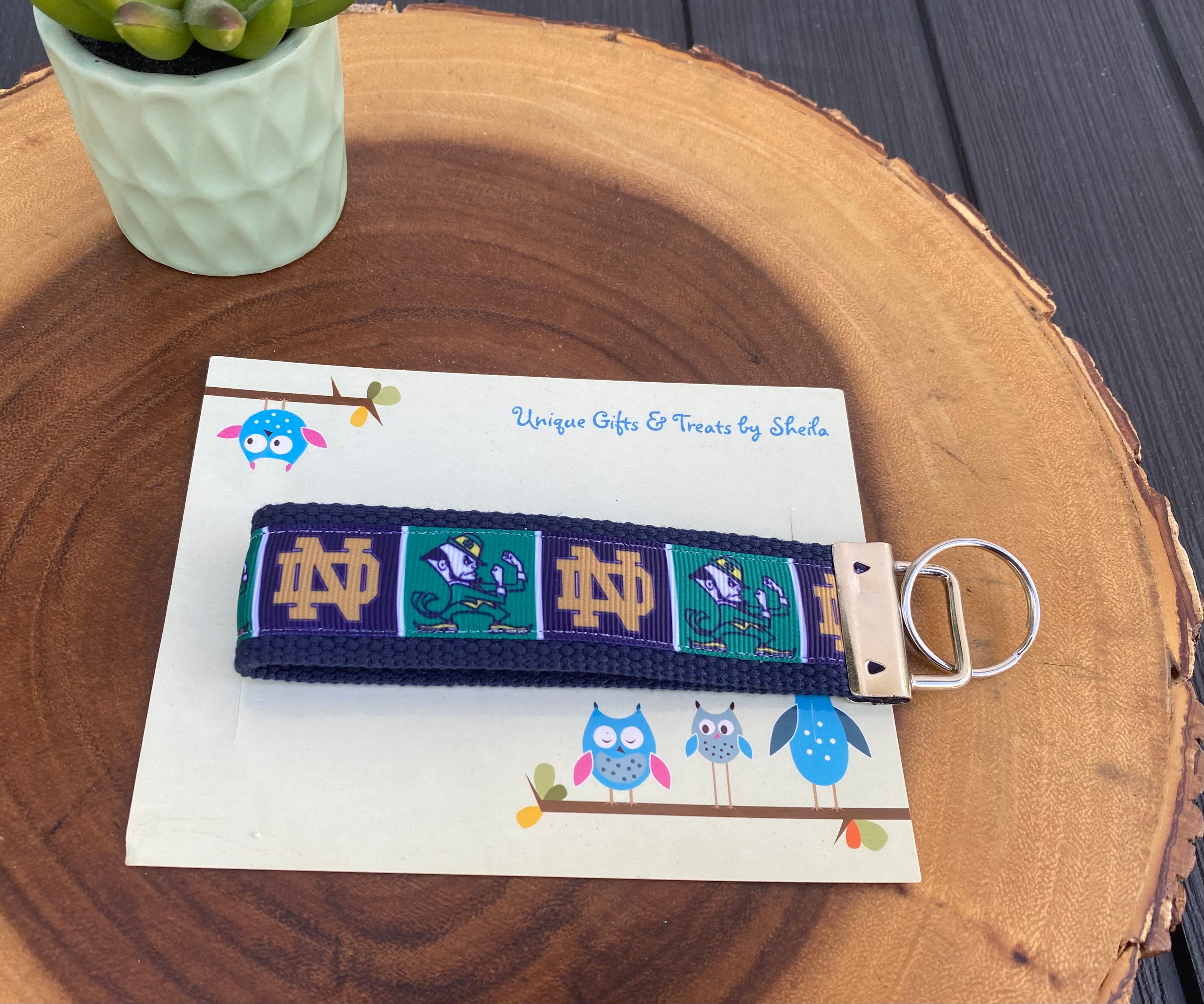 Indiana College Keychain; Keyfob