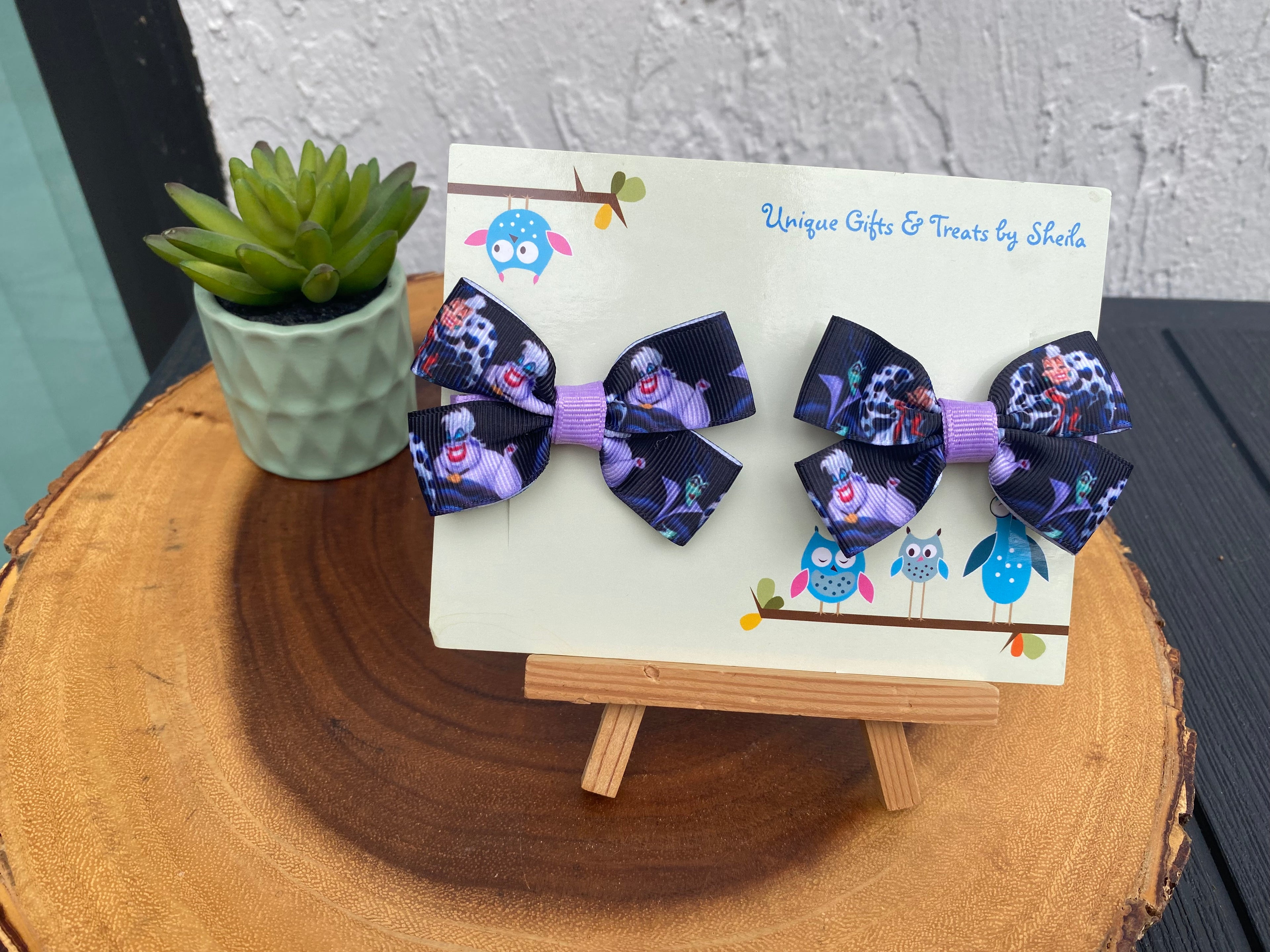 Villains (Cruella, Malificent, Ursula) Hairbows