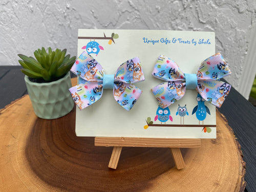 Blue Heeler Hairbows