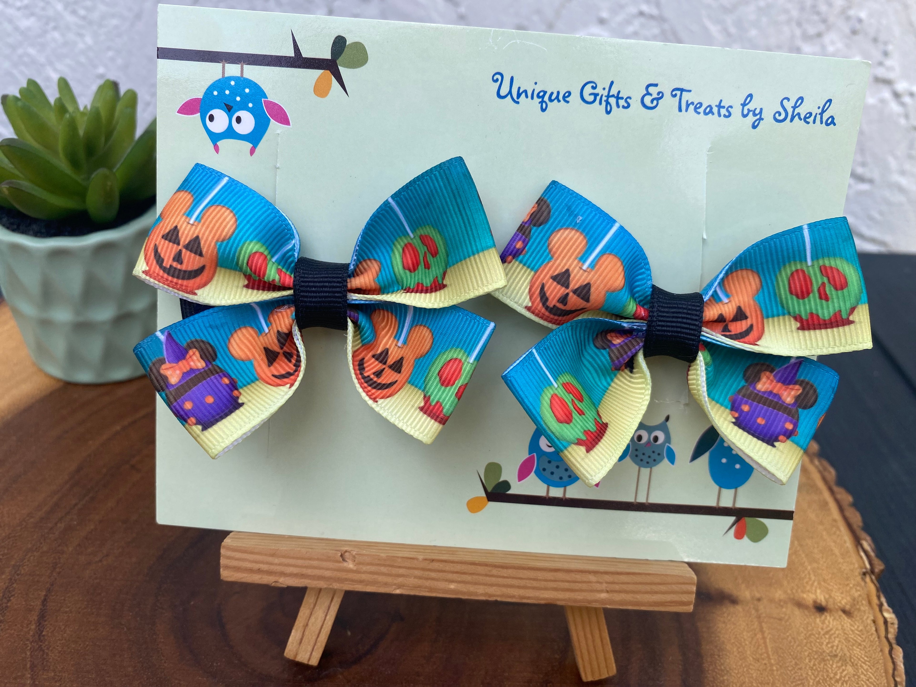 Disney Halloween Candy Apples Hairbows