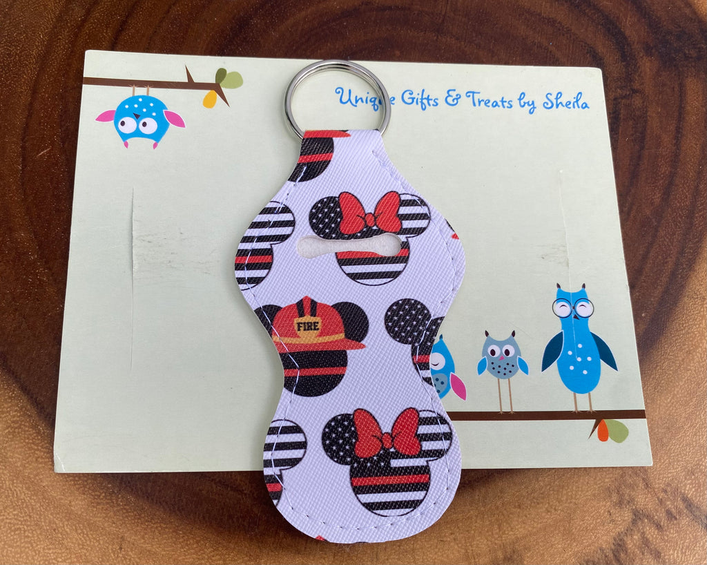 Firefighter Mickey Lip Balm Holder