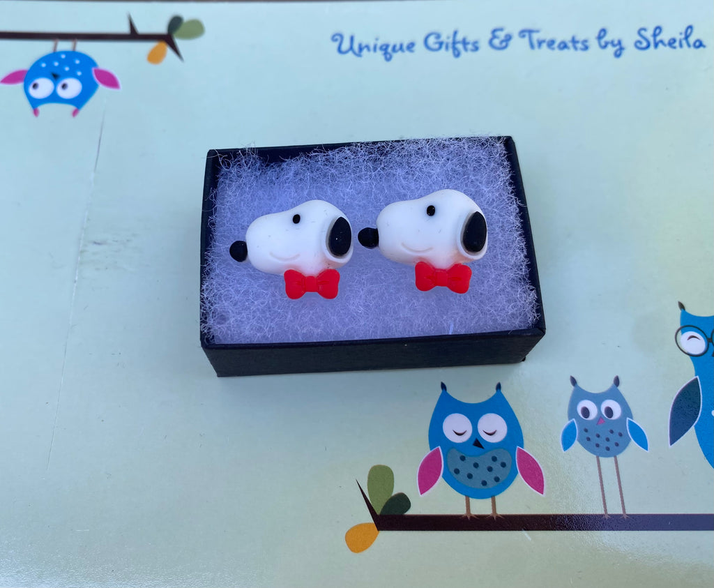 Snoopy; Beagle Earrings