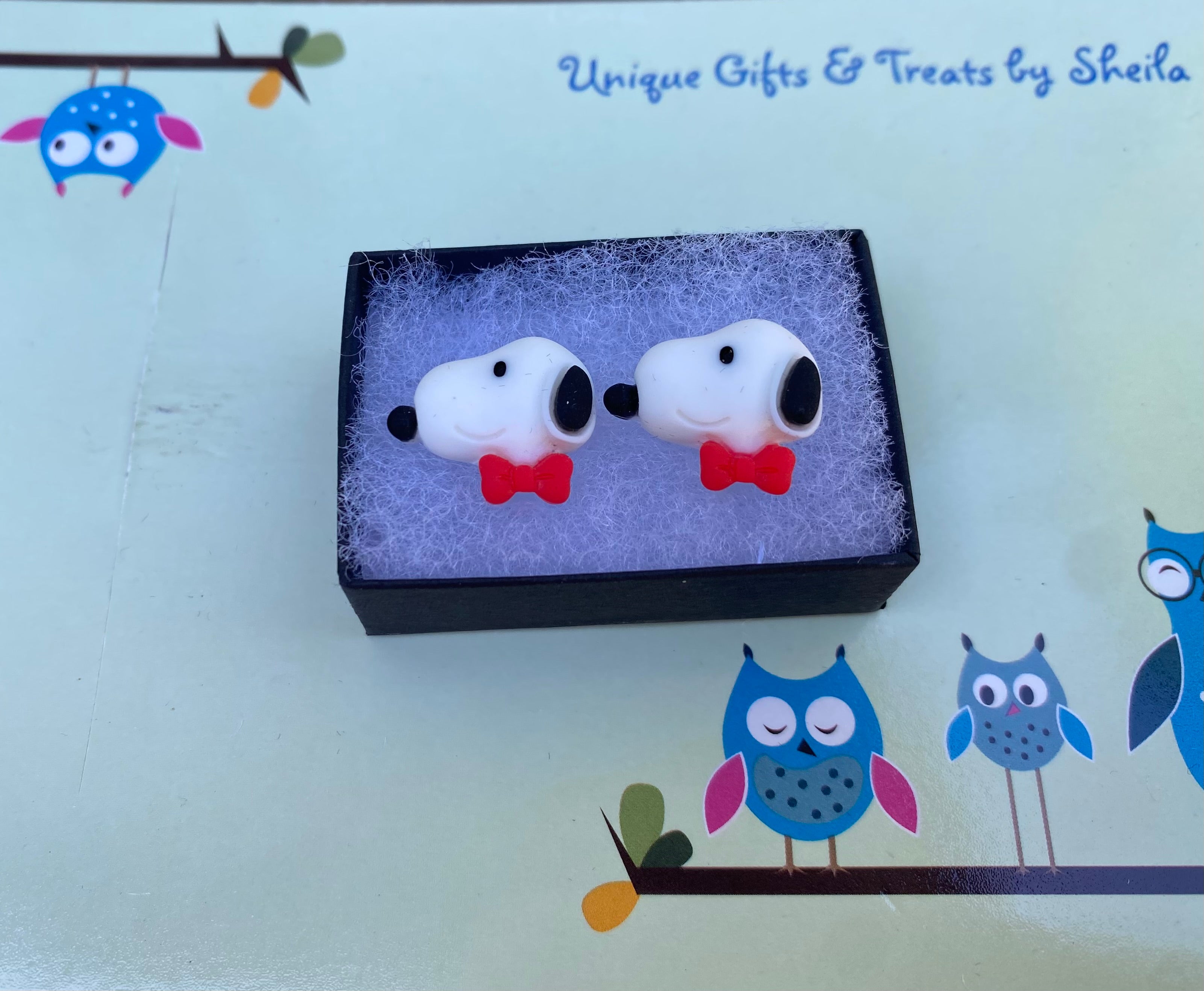 Snoopy; Beagle Earrings
