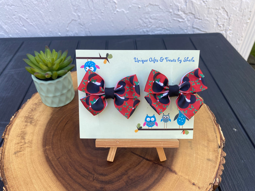 Mickey and Minnie Christmas Hairbows