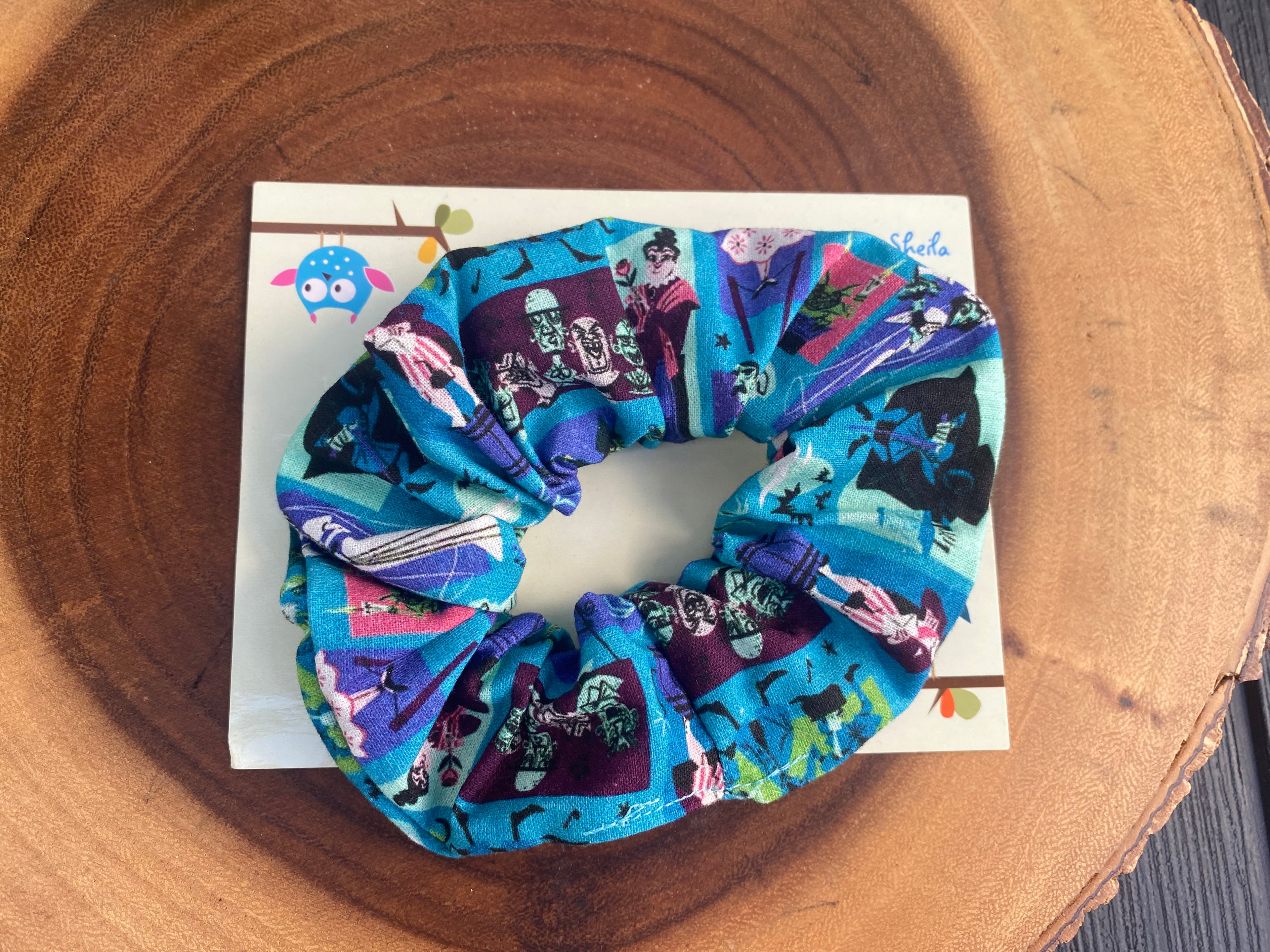 Dooney Inspired Haunted Mansion Scrunchie