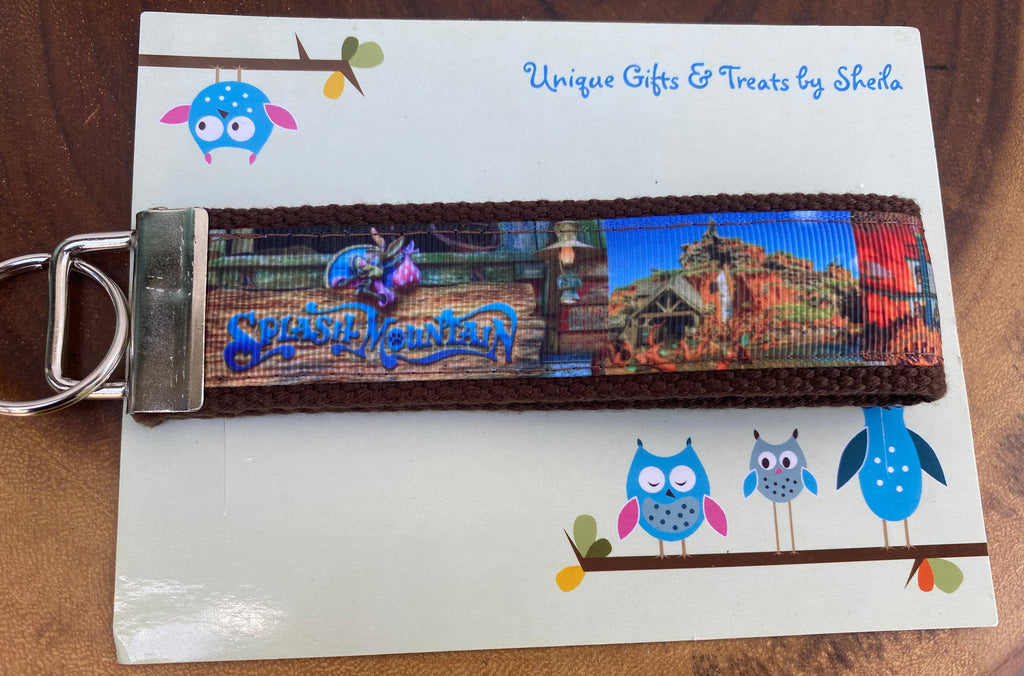 Splash Mountain Keychain; Keyfob