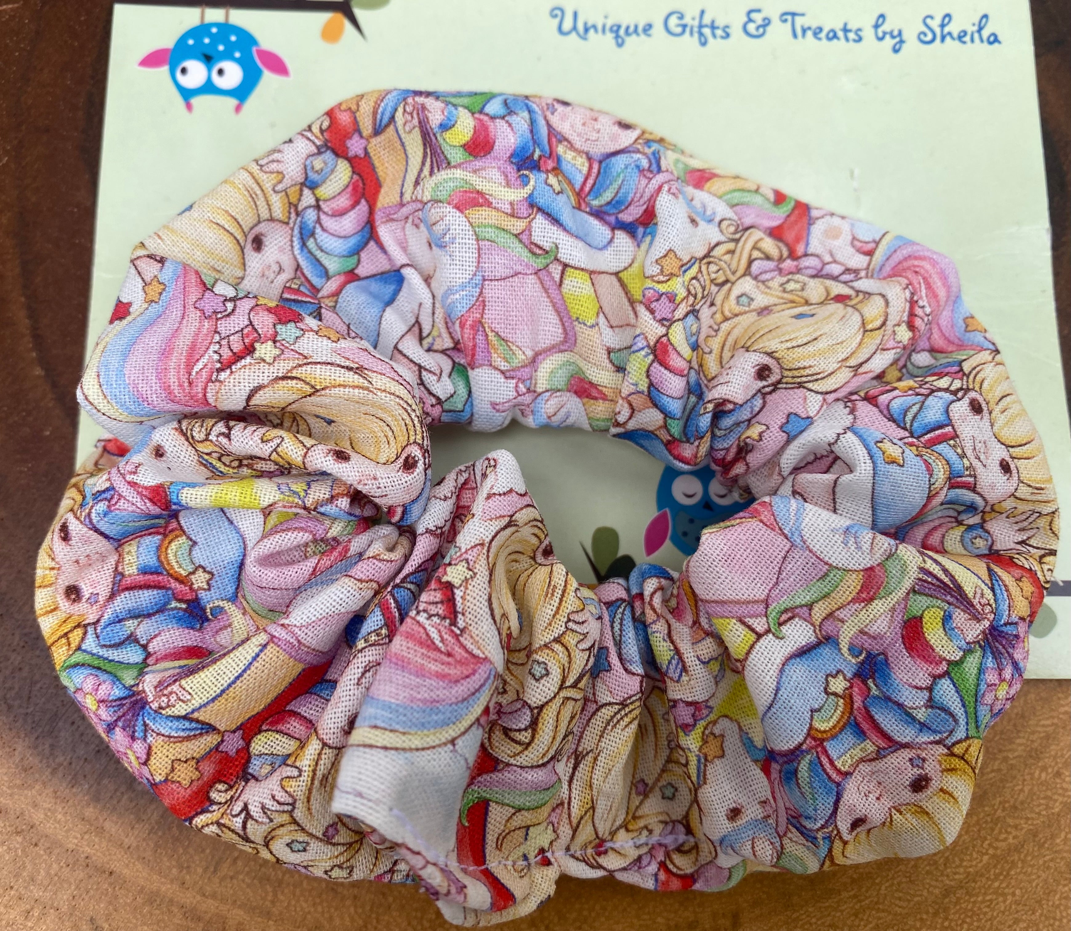 Rainbow Doll Scrunchie
