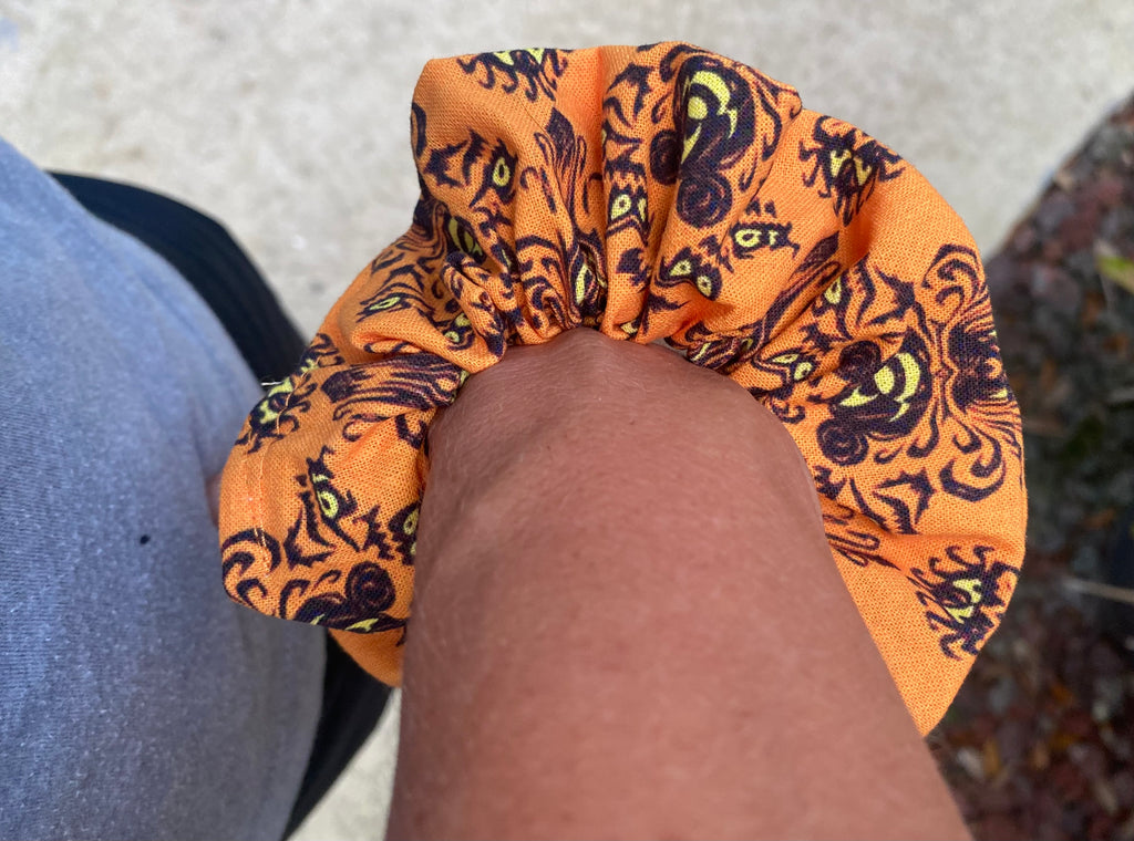 Halloween Haunted Mansion scrunchie