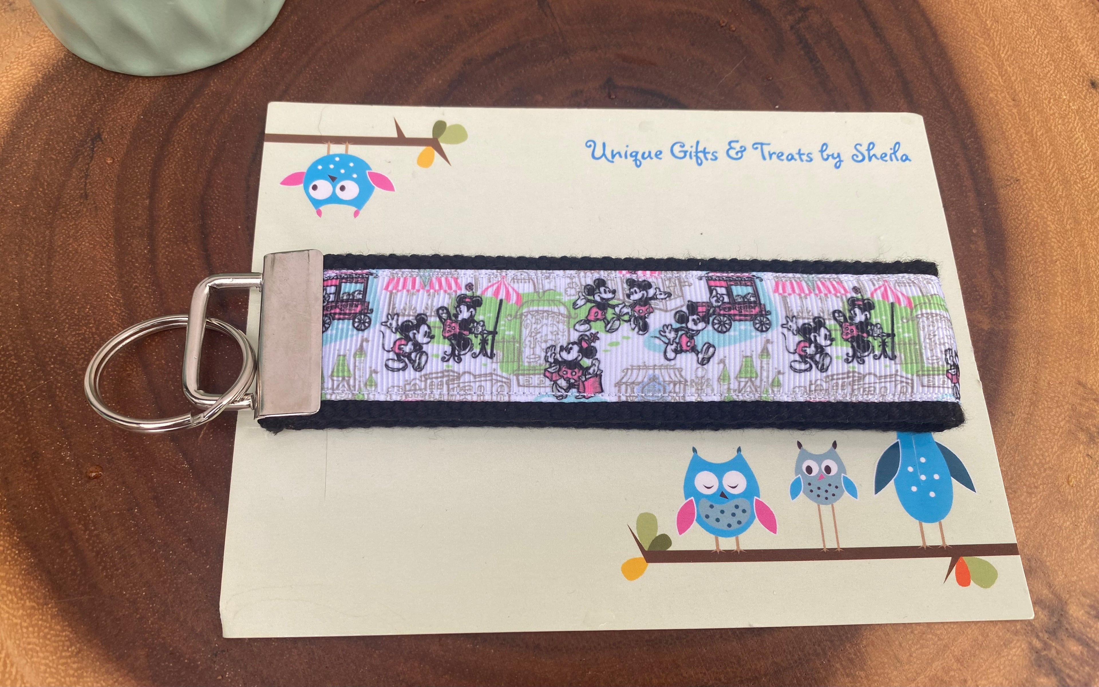 Mickey and Minnie Bistro Keychain; Keyfob