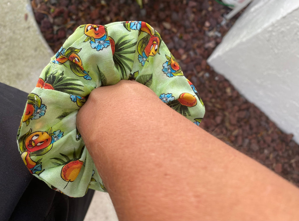 Orange Bird Scrunchie