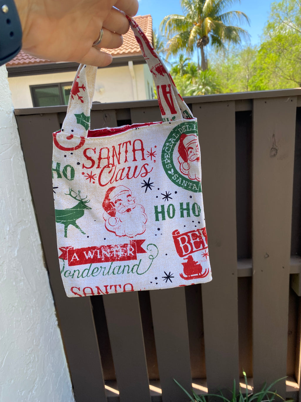Christmas Gift Bag; Tote