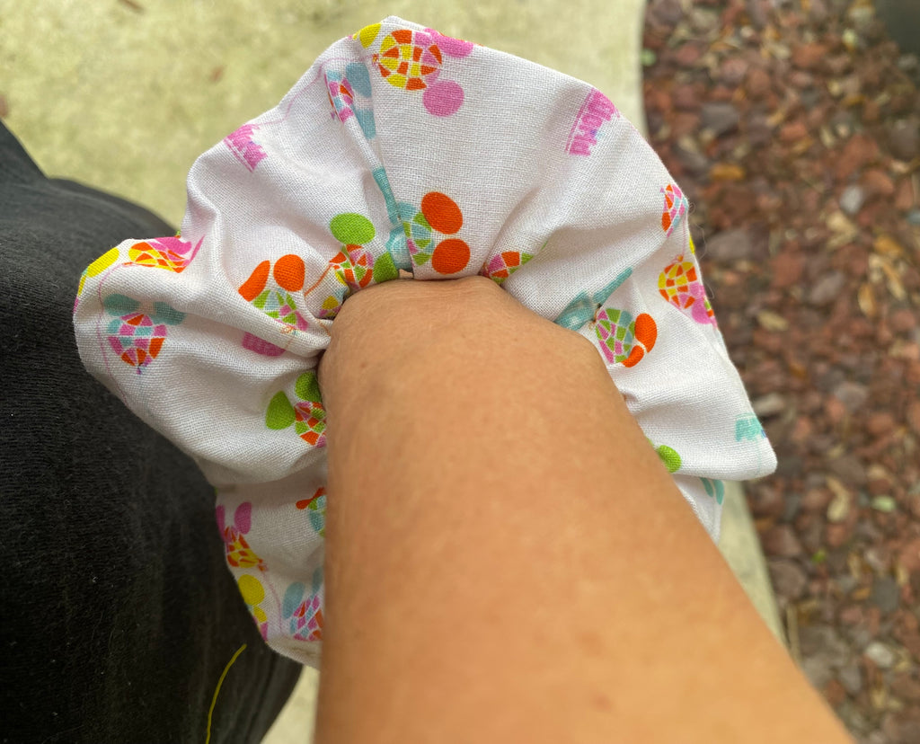 Disney Vintage Inspired Shopping Bag Scrunchie