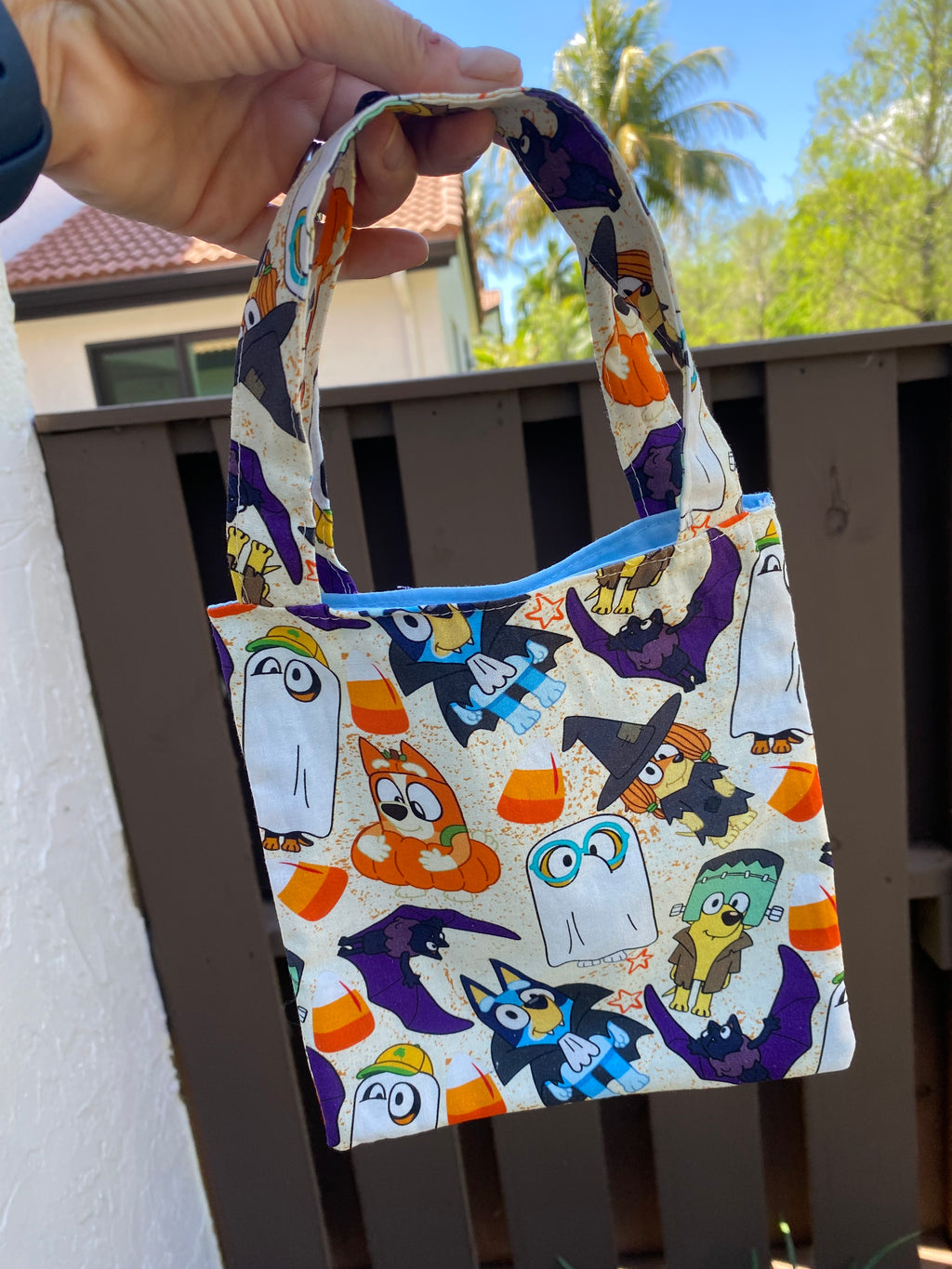Blue Heeler Halloween Trick or Treat Bag; Gift Bag; Tote