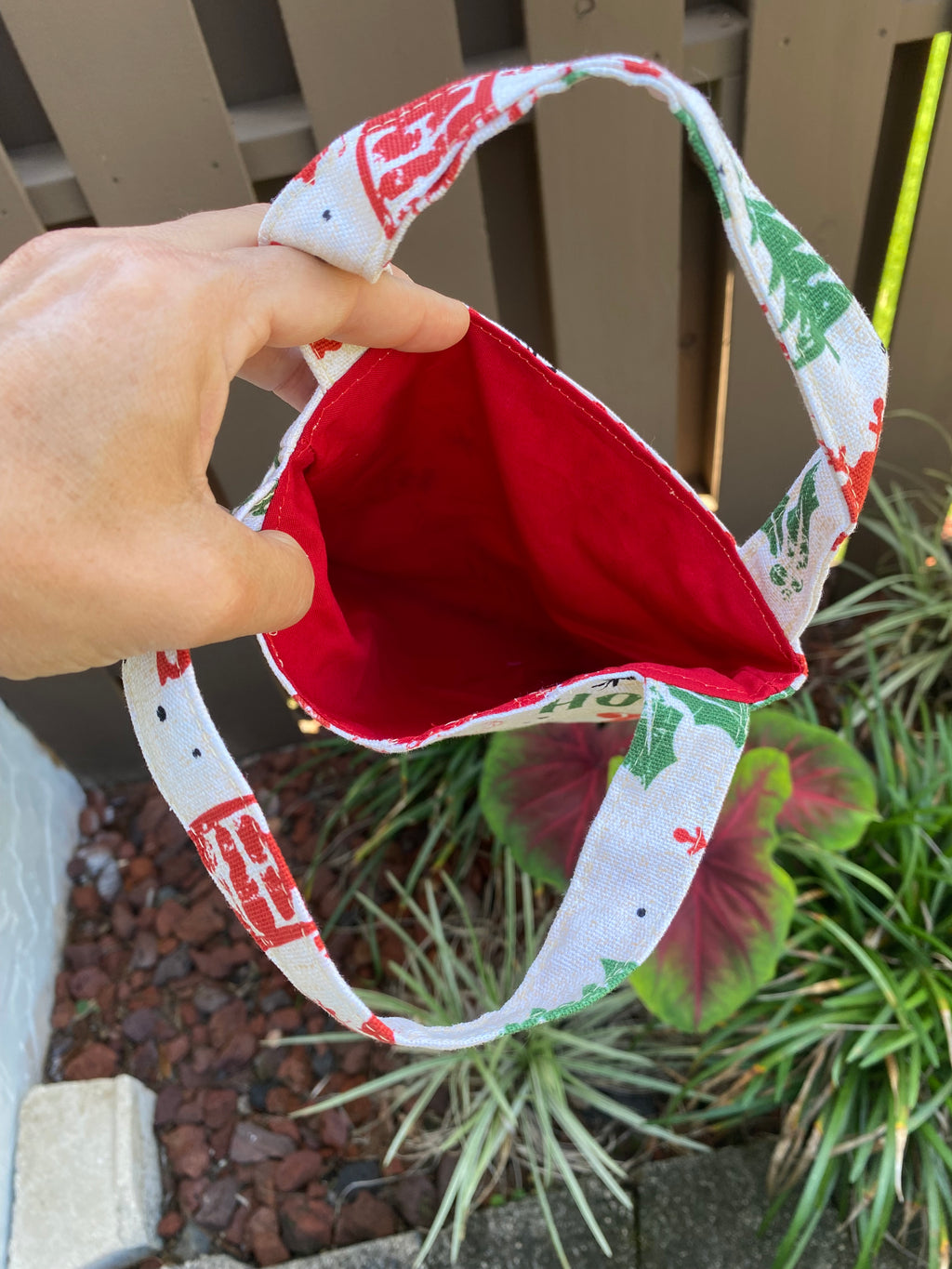 Christmas Gift Bag; Tote