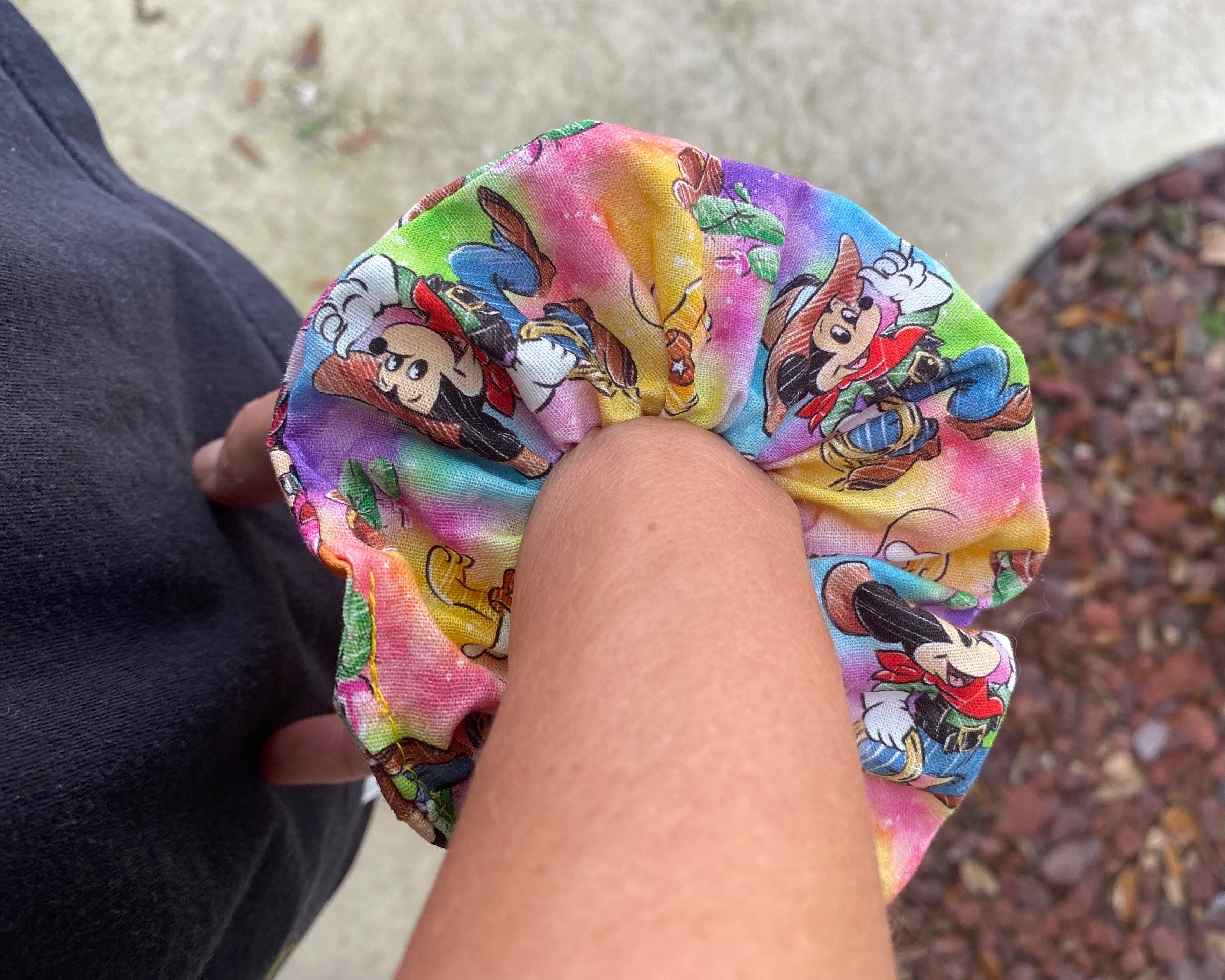 Western Mickey Mouse and Friends Scrunchie