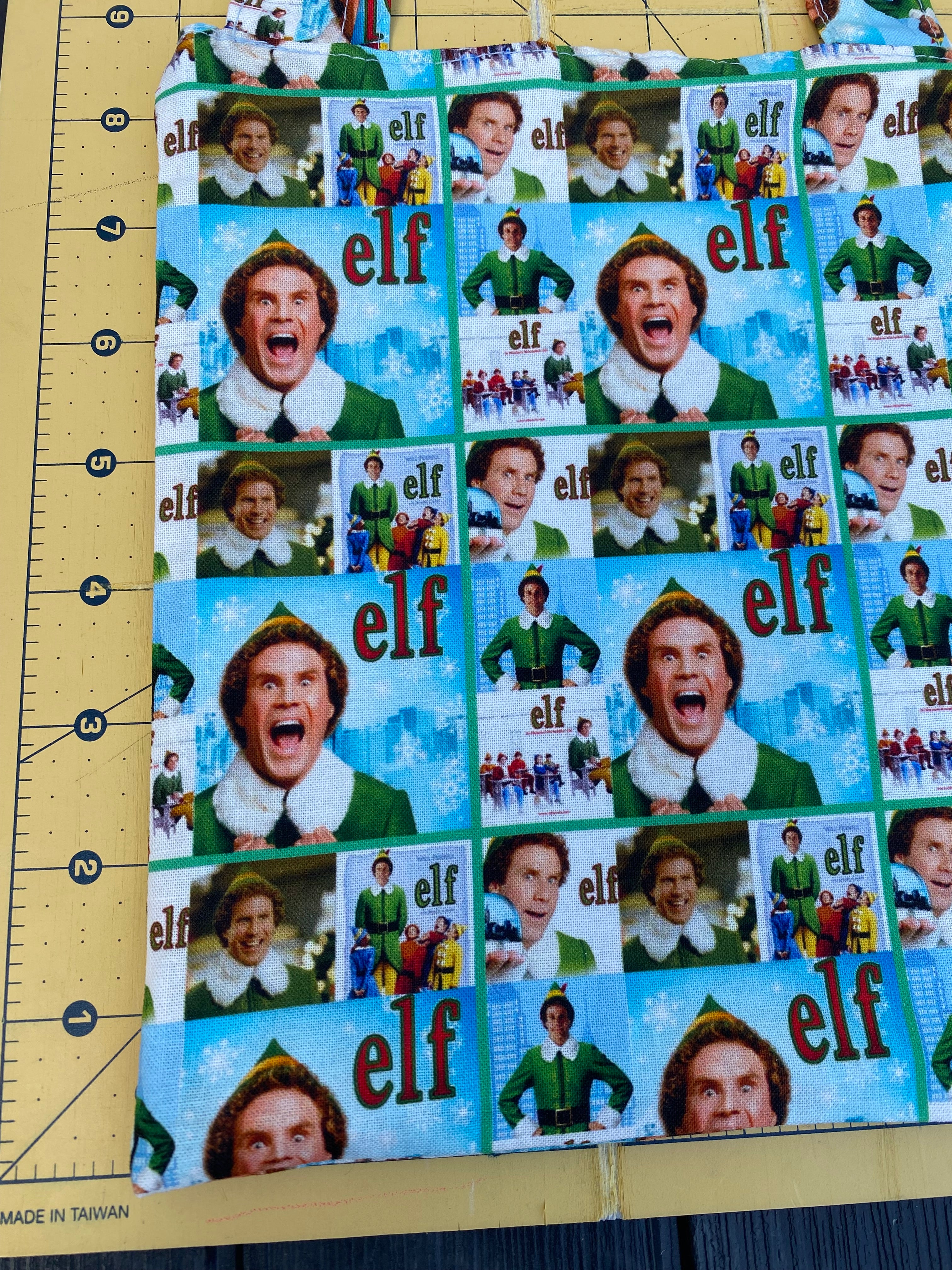 Elf; Christmas Gift Bag; Tote
