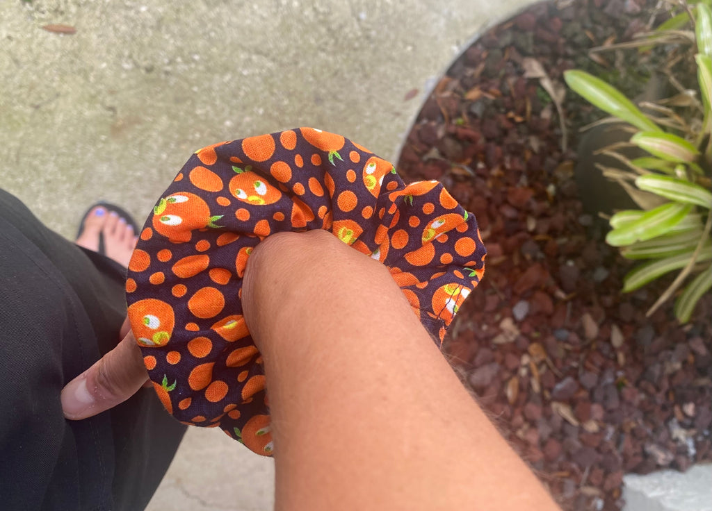 Orange Bird Scrunchie