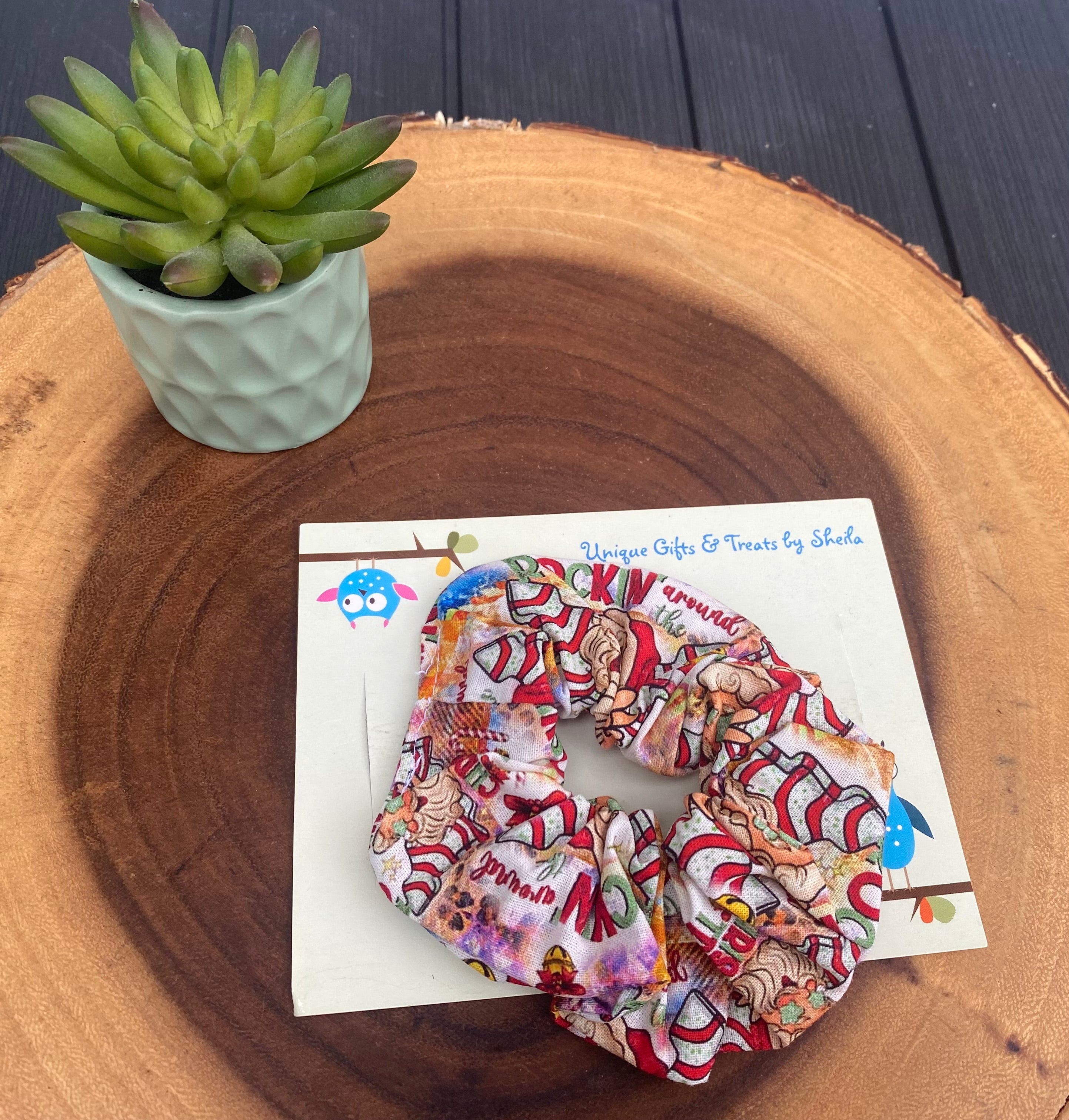 Rockin Around the Christmas Tree; Snack Tree Scrunchie