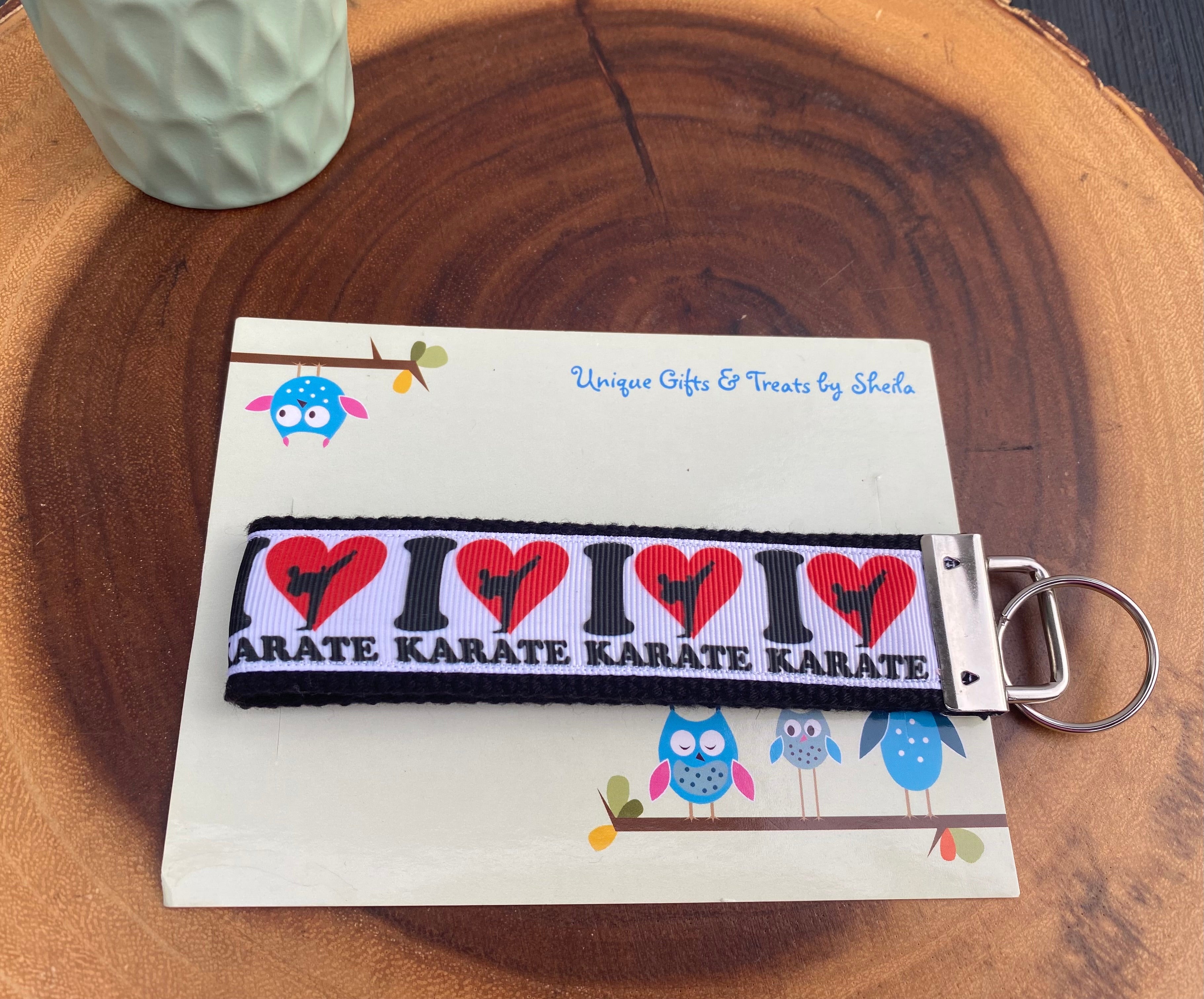 I Love Karate Keychain; Keyfob