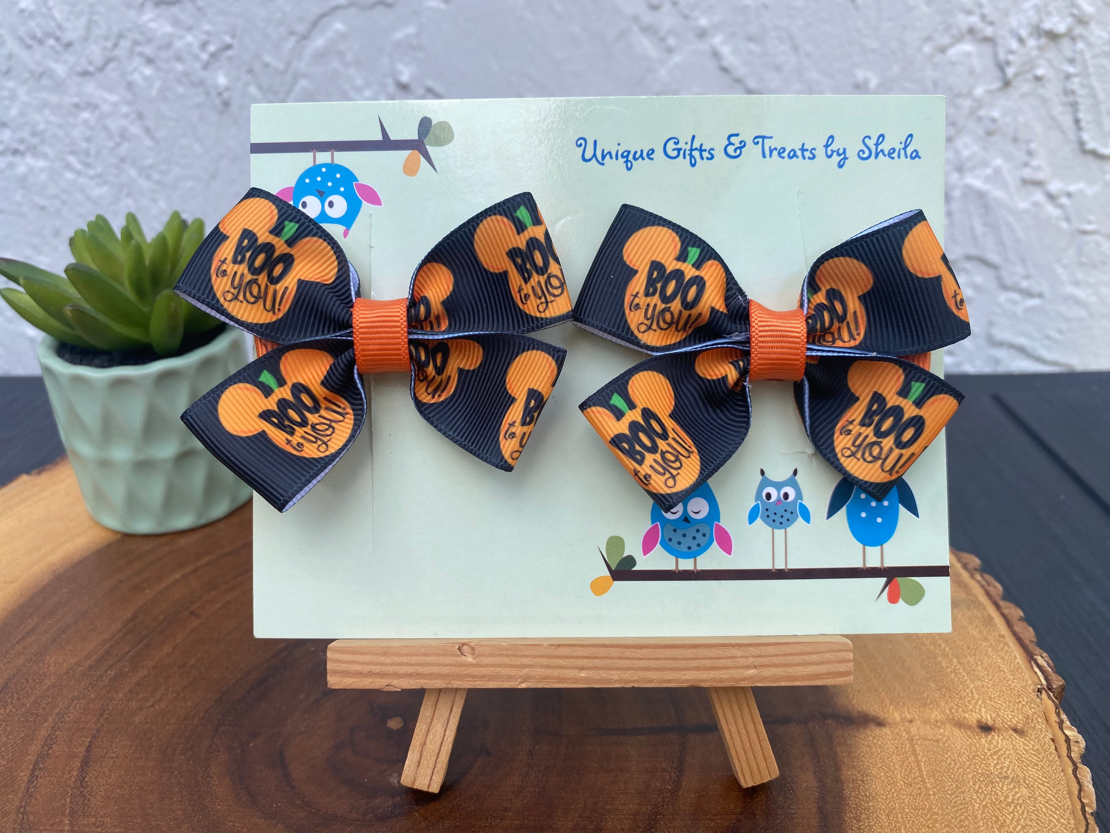 Boo To You Halloween Hairbows